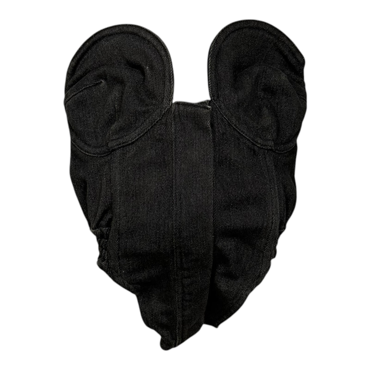 FUMIKA_UCHIDA(フミカウチダ) 2023SS STRETCH DENIM BUSTIER ストレッチ デニム ビスチェ FU-R-TP002DM 36 ブラック