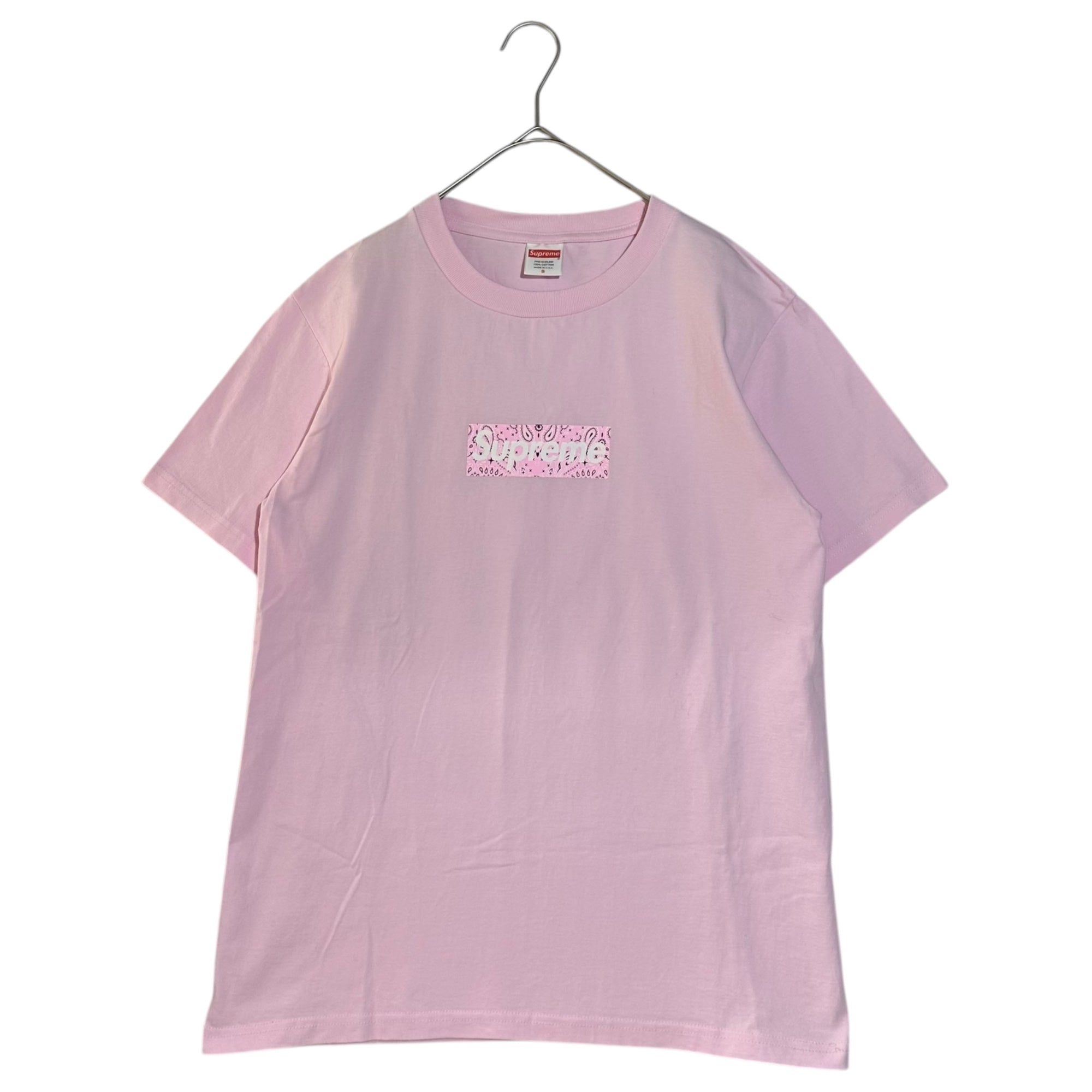 SUPREME(シュプリーム) 19AW Bandana Box Logo Tee バンダナ ボックス ロゴ Tシャツ S ピンク