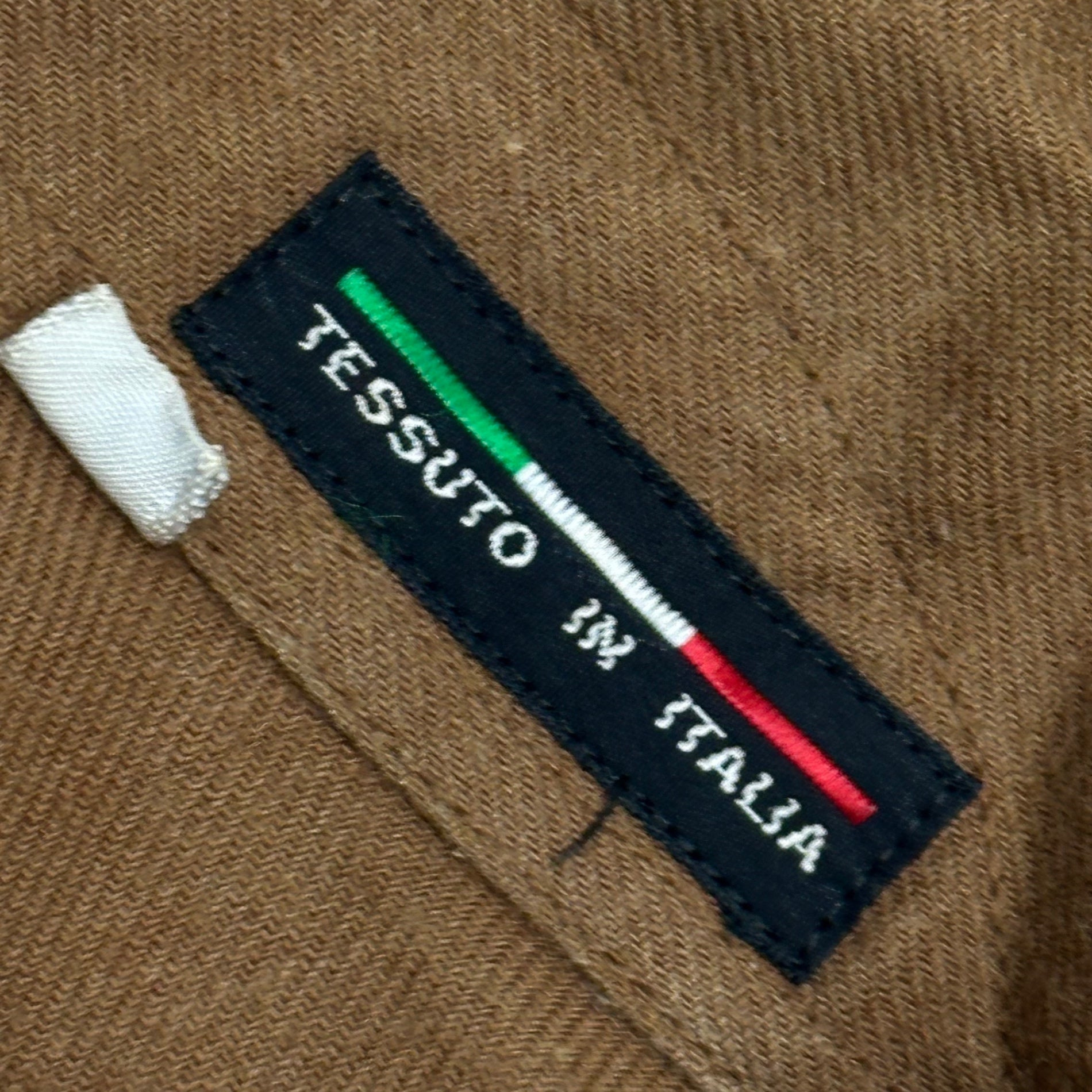 im ISSEY MIYAKE(イッセイミヤケ) 1990's " TESSUTO IN TALIA" Co/Wo L/S Shirt コットン ウール シャツ 166005-C S ブラウン 90年代 ハミルトン社