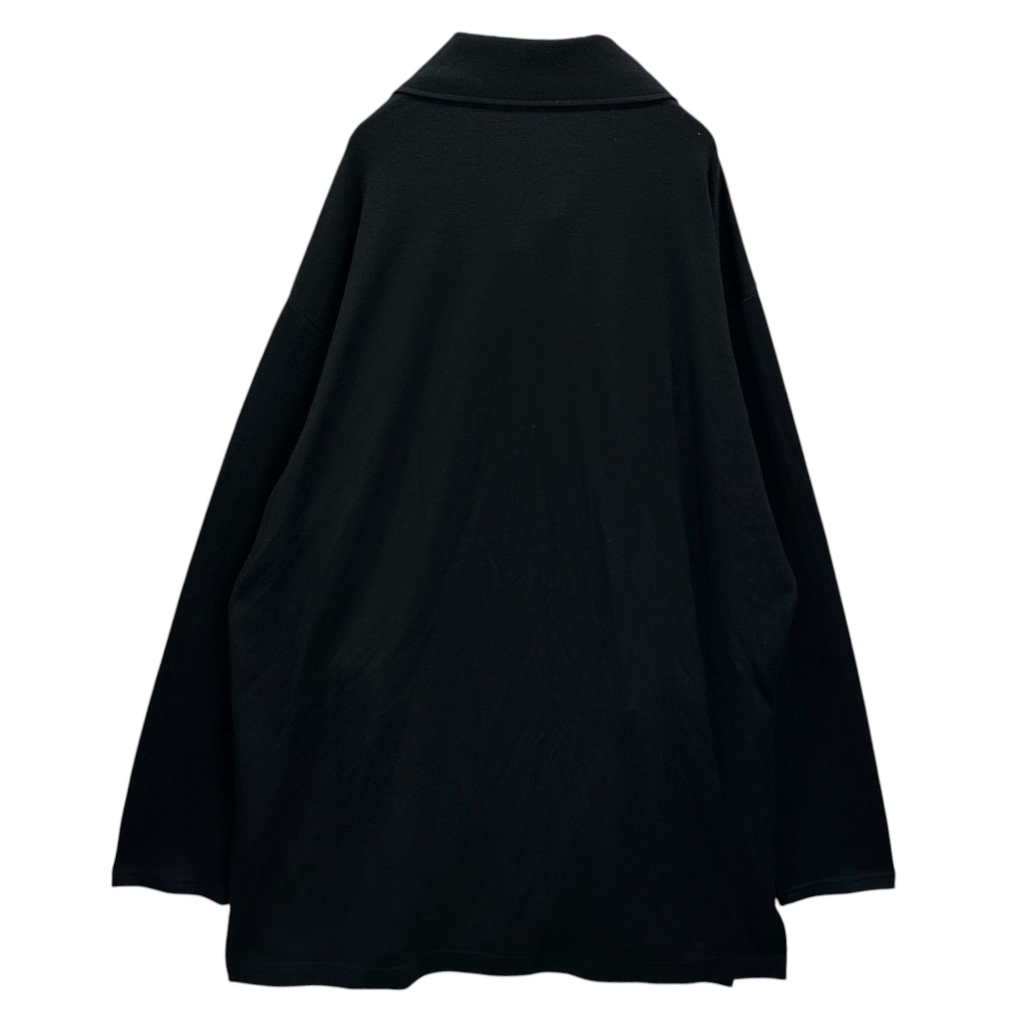 Ground Y(グラウンドワイ) 2024AW WOOL SHIRTS JACKET ウール シャツ ジャケット GO-T17-105 3 ブラック