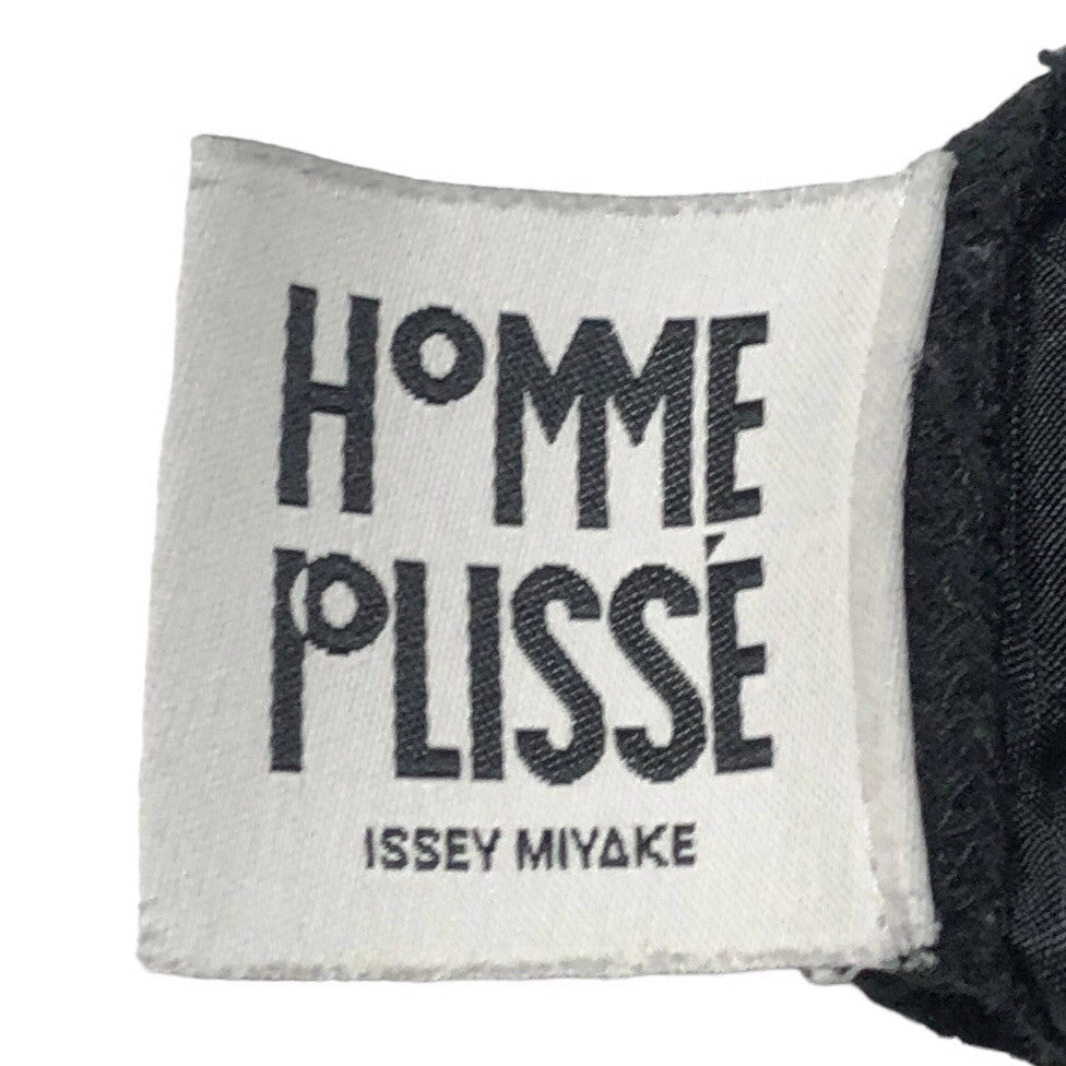 HOMME PLISSE ISSEY MIYAKE(オムプリッセイッセイミヤケ) Erased pleated full-length pants 消しプリーツ フルレングス パンツ HP55JF151 1(S程度) ブラック