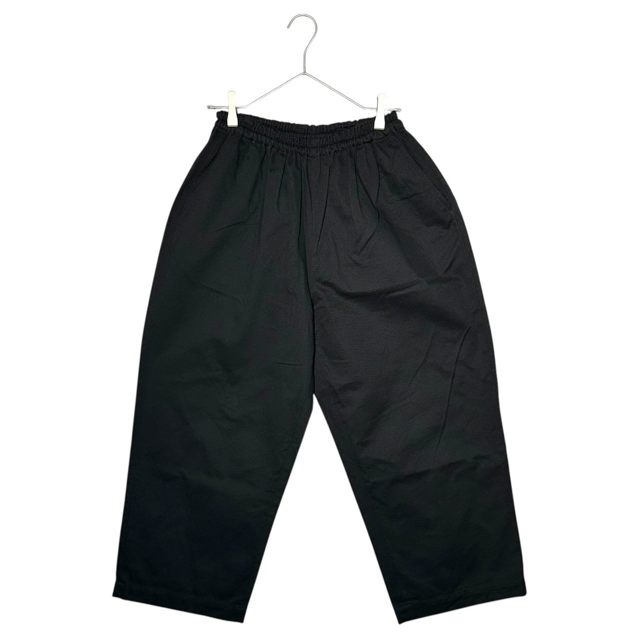 tricot COMME des GARCONS(トリココムデギャルソン) 07SS Wide-Leg Gathered Waist Cotton Pants ウエスト ギャザー コットン ワイド パンツ TS-P020 表記無(S程度) ブラック AD2006