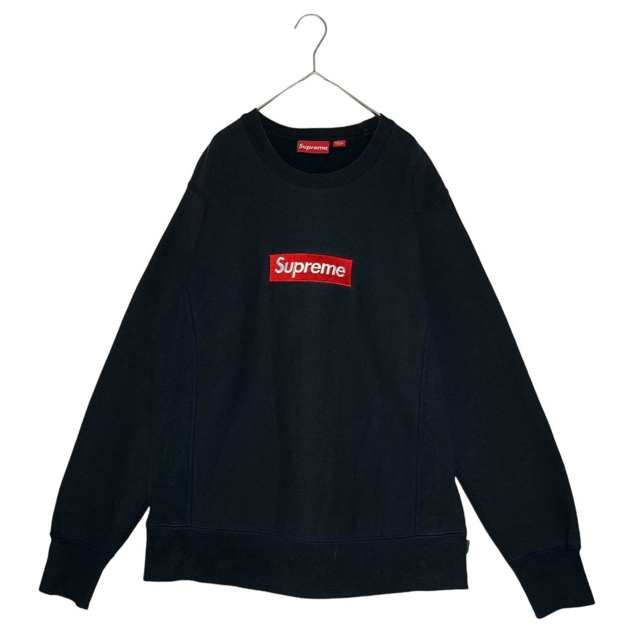 SUPREME(シュプリーム) 15AW Box Logo Crewneck Sweatshirt ボックスロゴ クルーネック スウェット SIZE S ネイビー×レッド 株式会社ワングラム　15FW