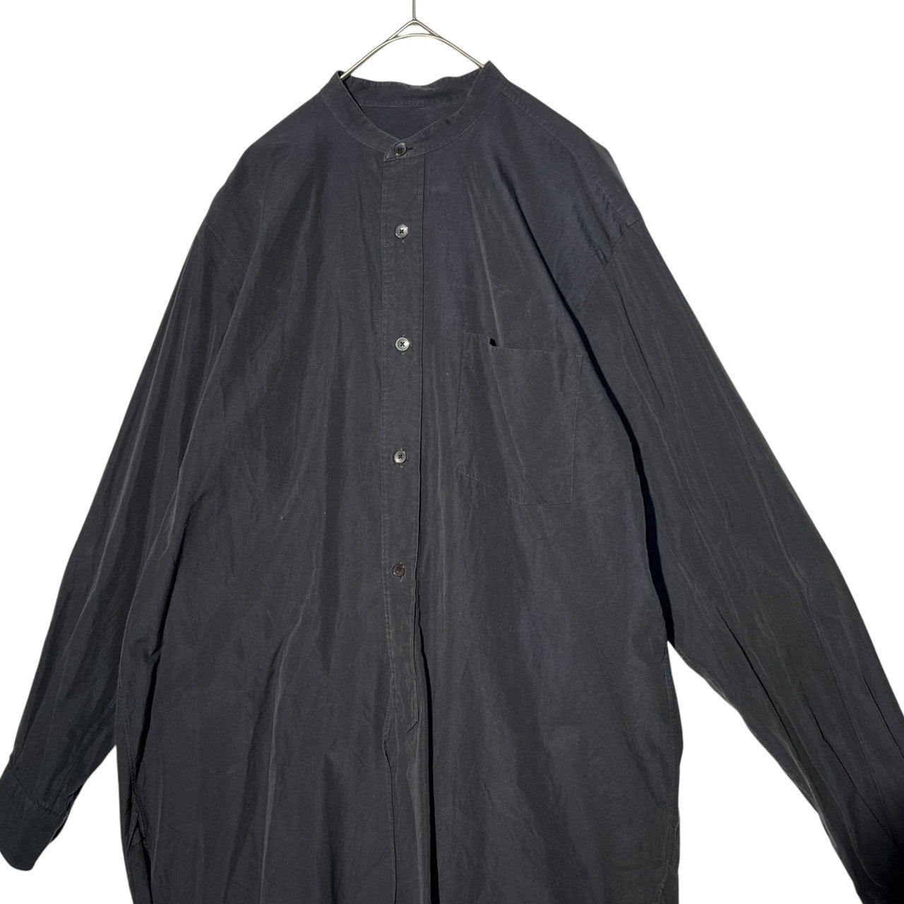 COMOLI(コモリ) 21SS BAND COLLAR SHIRT バンドカラー シャツ T01-02002 1(S程度) ネイビー