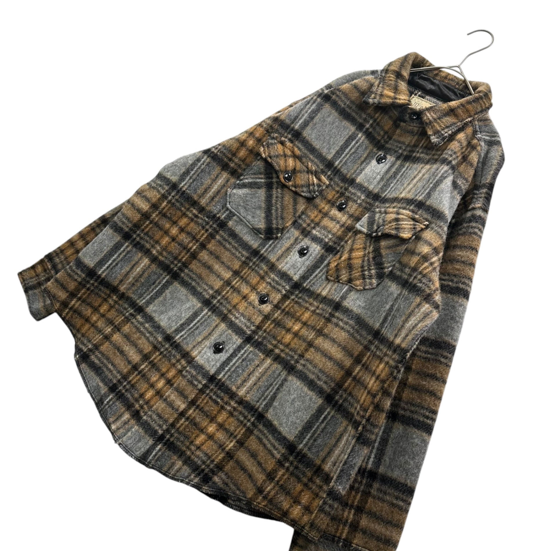 Melton(メルトン) 1970~80's Brushed Check Wool Jacket 起毛 ウール