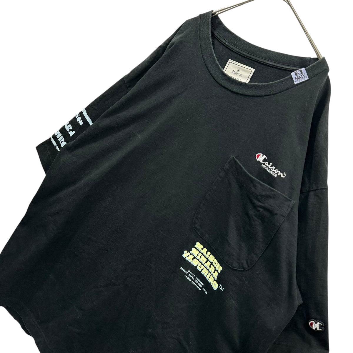 Maison MIHARA YASUHIRO(メゾンミハラヤスヒロ) 2023SS Homage Print T-Shirt オマージュ プリント Tシャツ A10TS691 52 ブラック