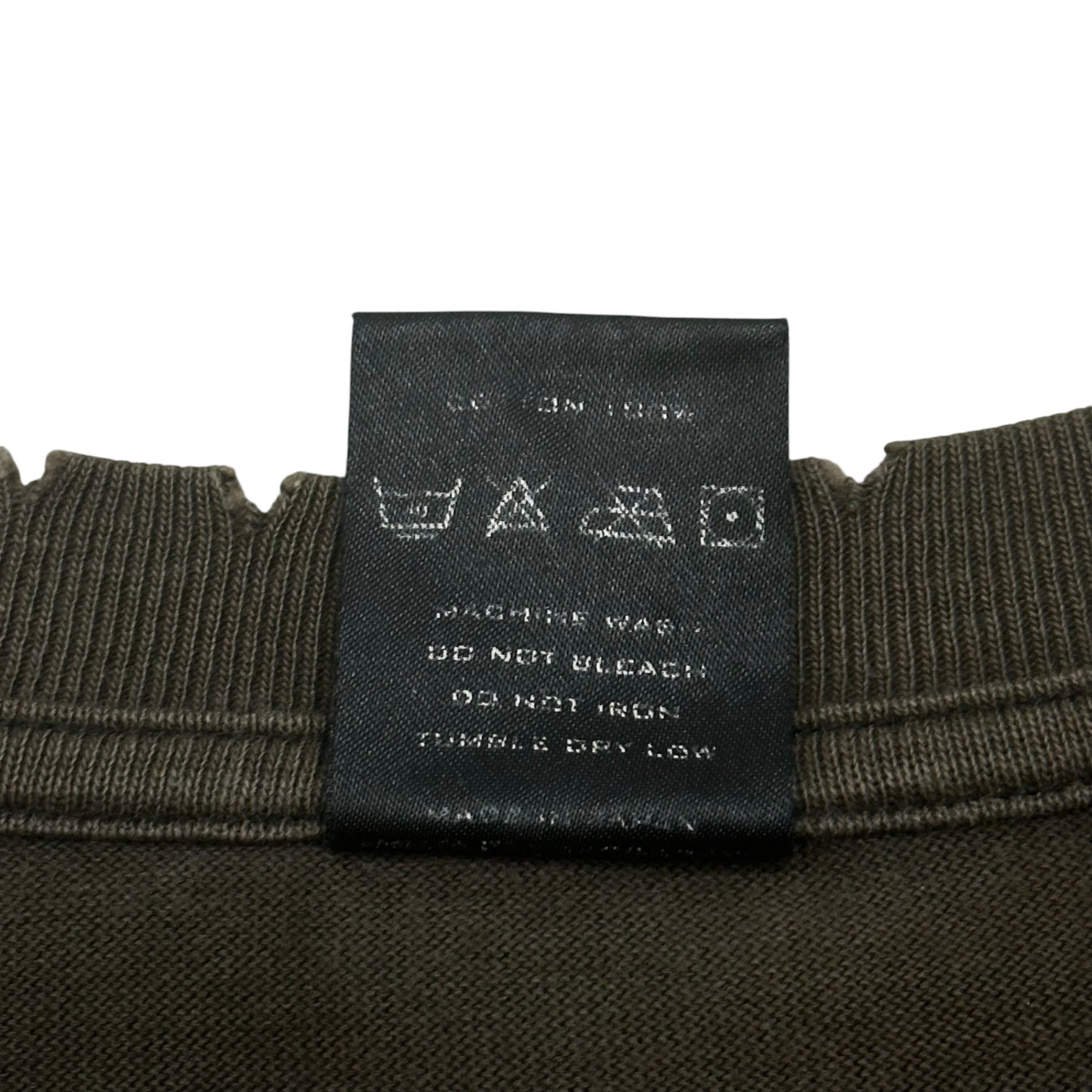 NUMBER (N)INE(ナンバーナイン) 2004AW ”GIVE PEACE A CHANCE” Distressed T-shirt ダメージ加工 Tシャツ 0 ブラウン 00's