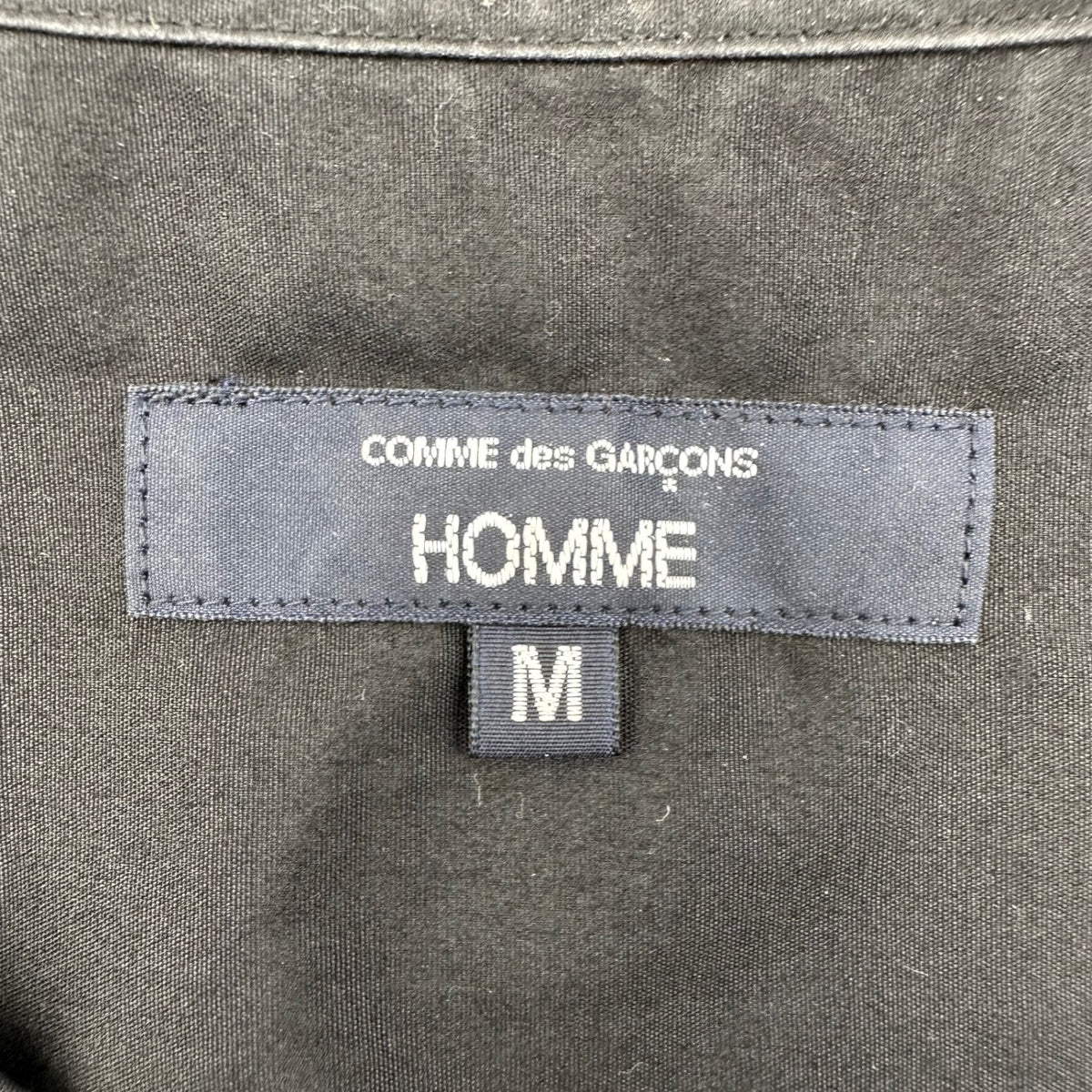 COMME des GARCONS HOMME(コムデギャルソンオム) 2025AW Cut-off Striped L/S Shirt カットオフ ストライプ 長袖 シャツ HP-B014 M ブラック