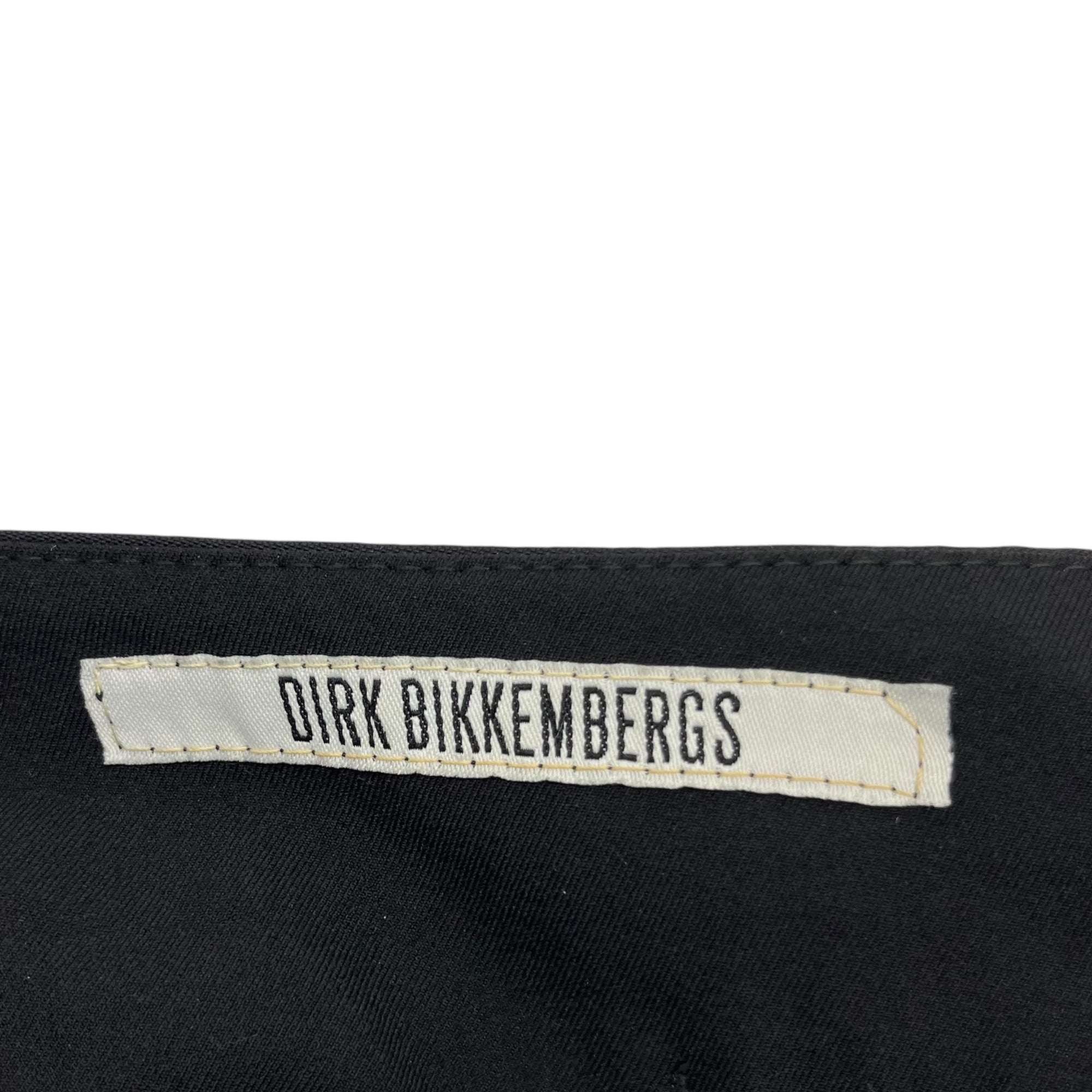 DIRK BIKKEMBERGS(ダークビッケンバーグ) 00's West side switching slacks ウエスト サイド 切替 スラックス 00年代 アーカイヴ 48(M) ブラック