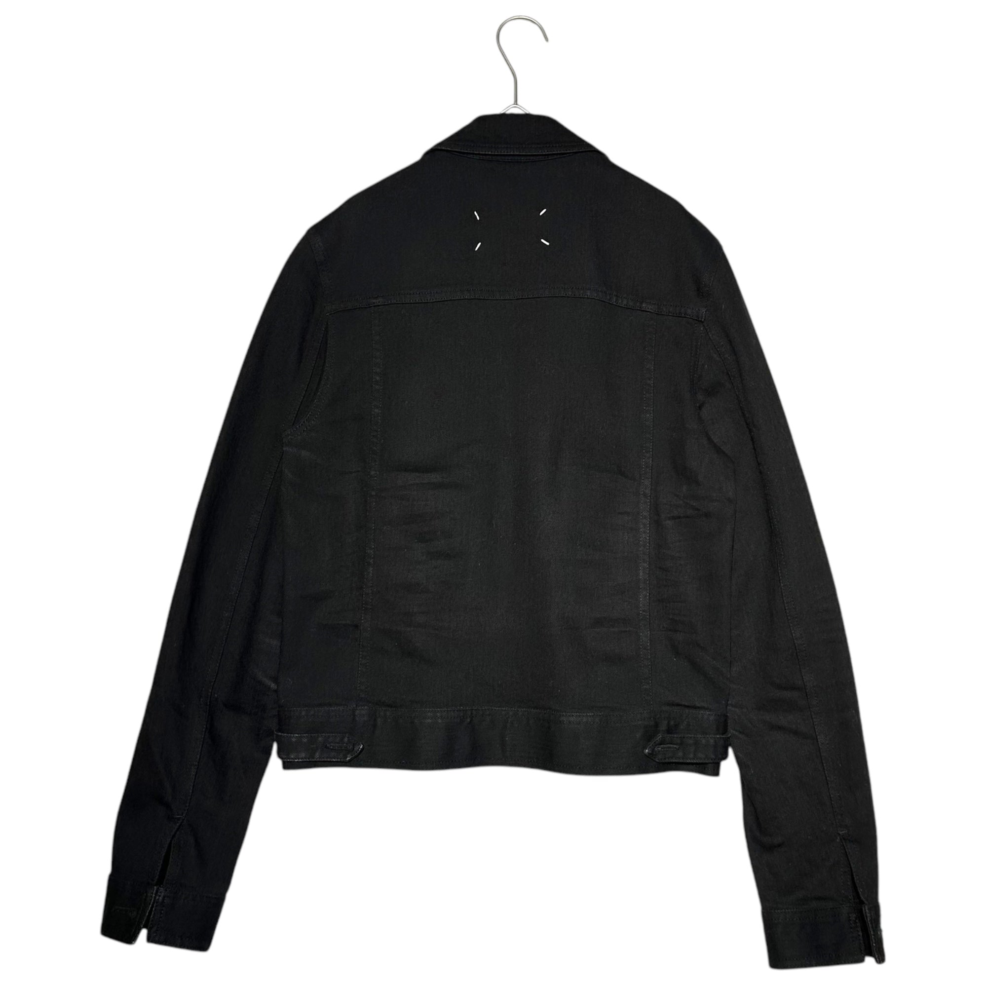 MAISON MARGIELA(メゾンマルジェラ) 16AW Buttonless zip-up trucker jacket ボタンレス ジップアップ トラッカー ジャケット S50AM0270 48(M程度) ブラック デニム