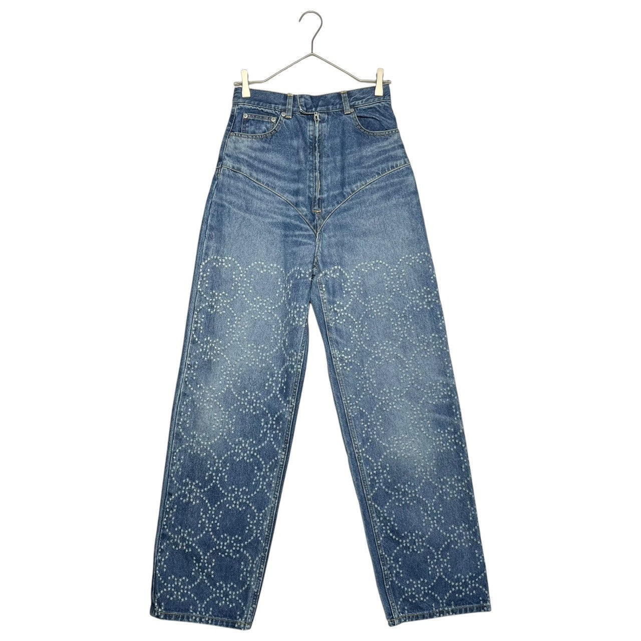 FETICO(フェティコ) LASER-CUT WIDE JEANS レーザー カット ワイド ジーンズ デニム パンツ FTC2420601 2(M程度) インディゴ