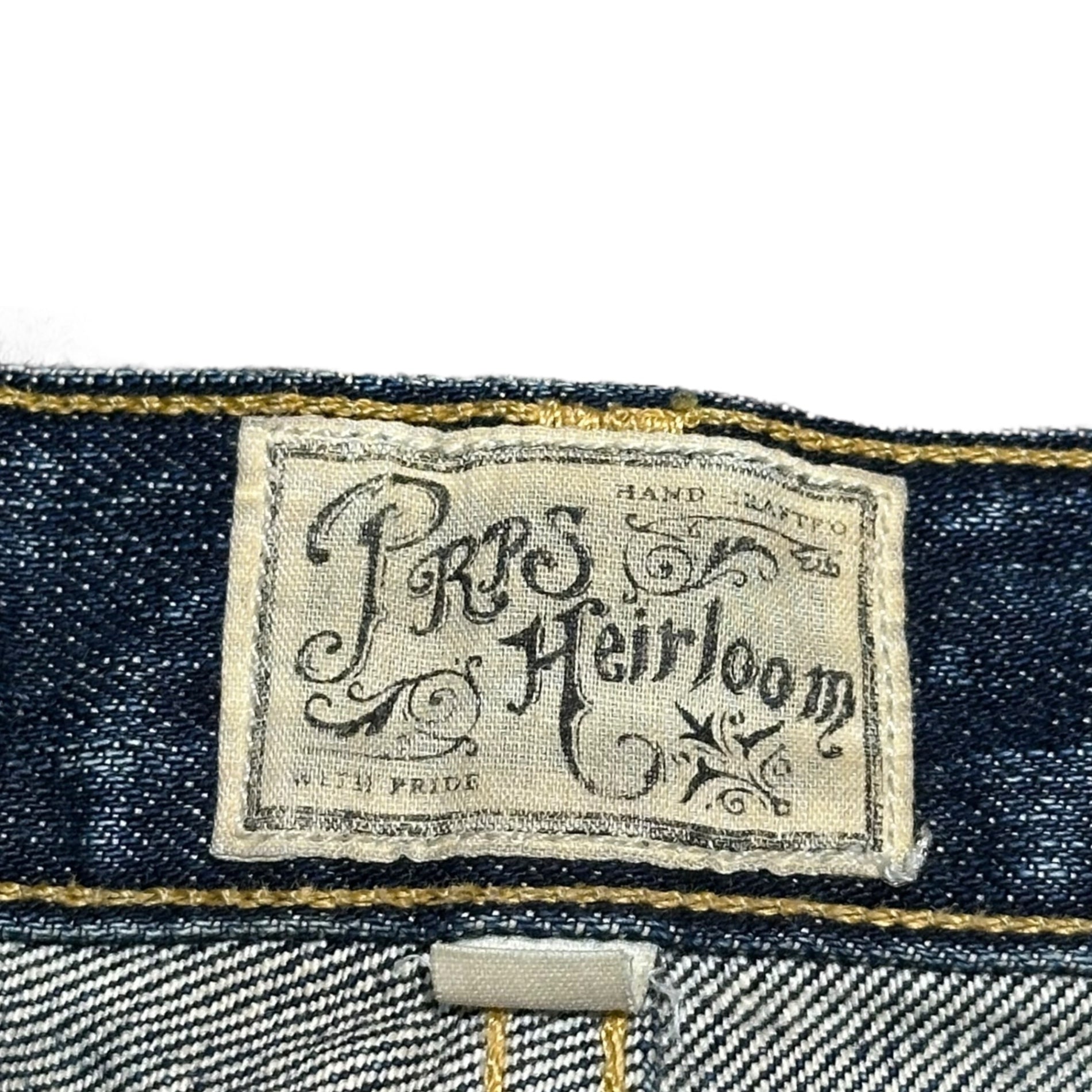 PRPS(ピーアールピーエス) Vintage-Washed Denim Pants ヴィンテージ 加工 デニム パンツ 32 インディゴ