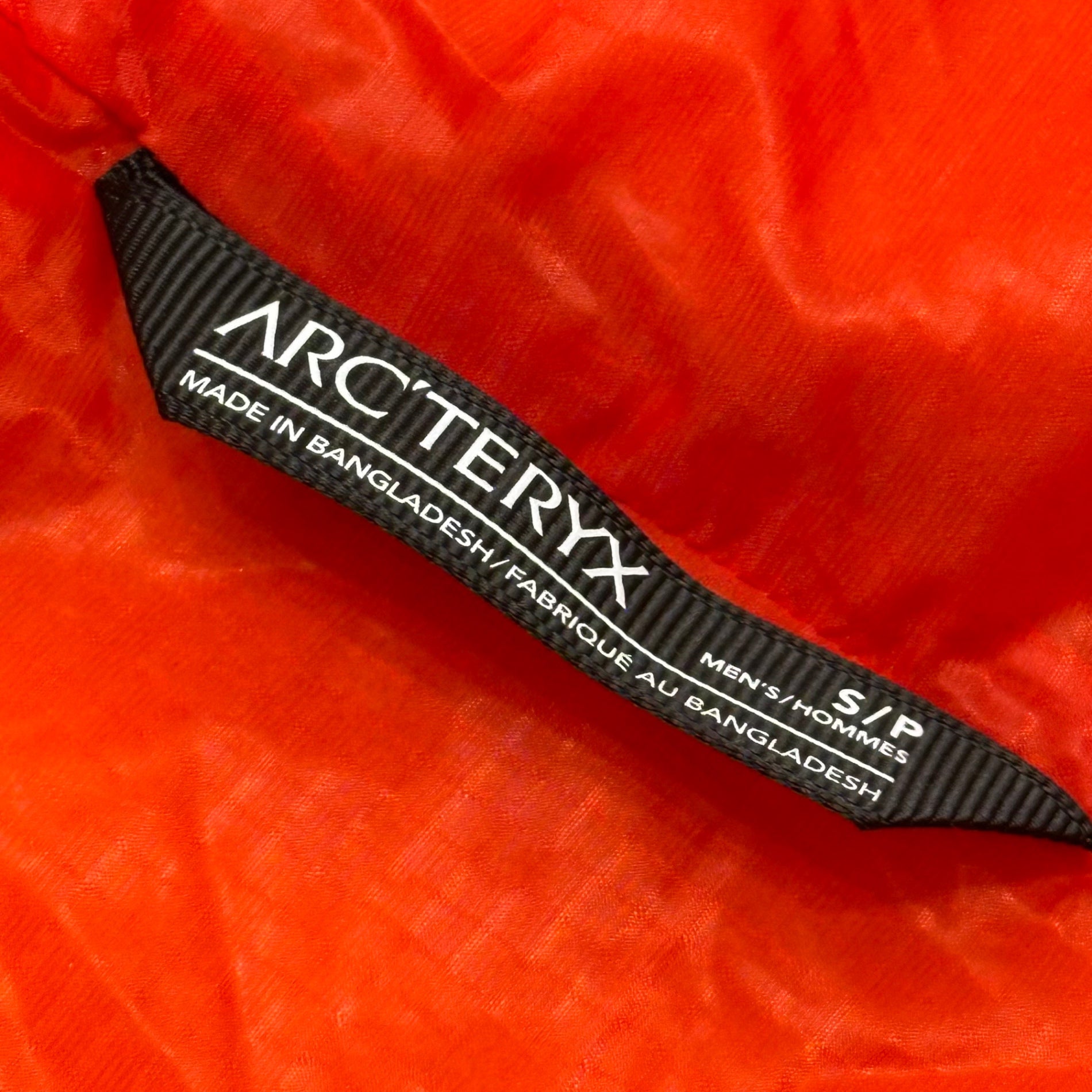 ARC'TERYX(アークテリクス) 19's NUCLEI FL JACKET ニュークレイ ジャケット 中綿 25170-122579 S オレンジ アメアスポーツタグ 2019年製造