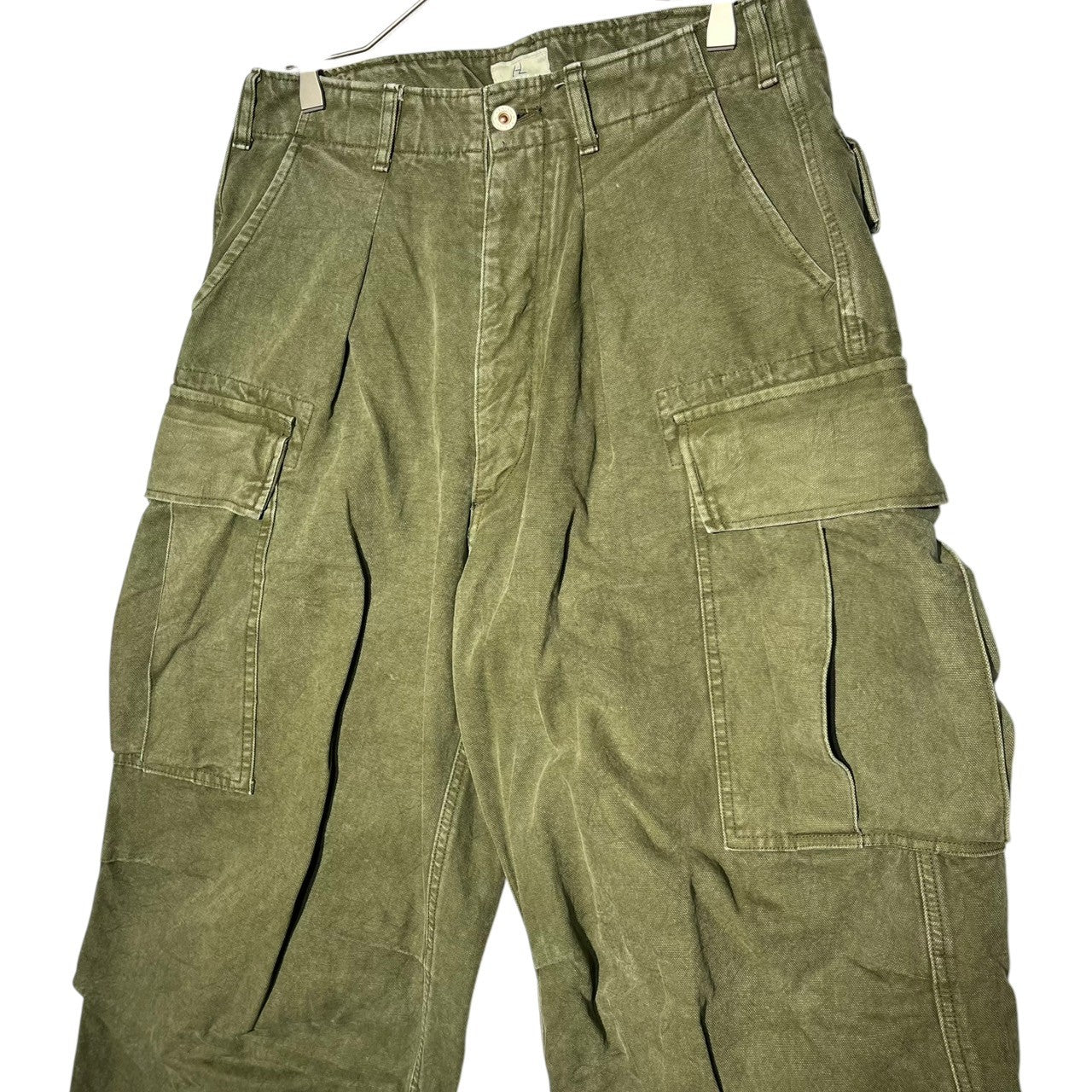 HERILL(ヘリル) 23AW Duck Jungle fatiguepants ダック ジャングル ファティーグ パンツ 23-030-HL-8020-3 1 オリーブ カーゴ