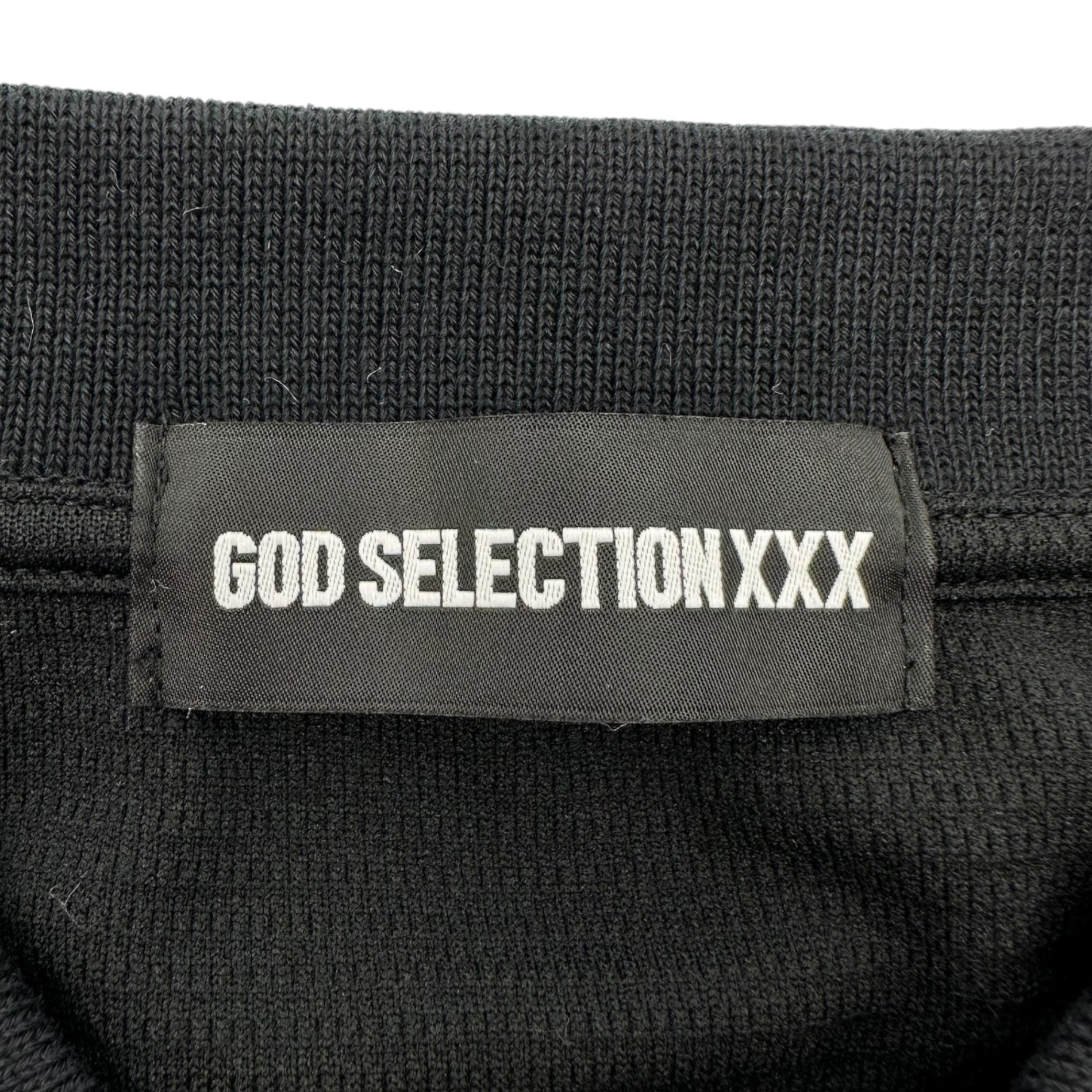 GOD SELECTION XXX(ゴッドセレクション トリプルエックス) long sleeve polo shirt 長袖ポロシャツ ブラック