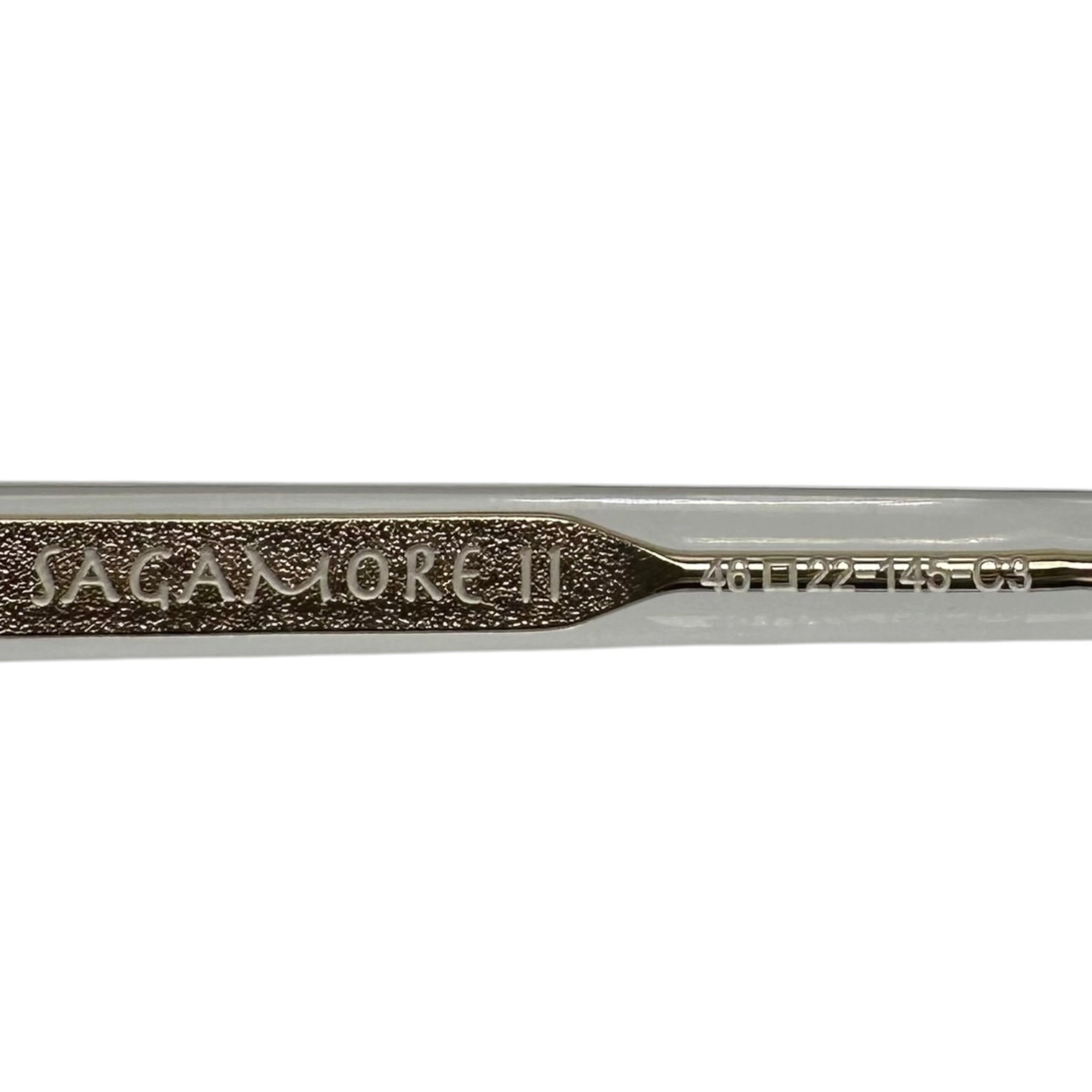 NEW.(ニュー) SAGAMORE II C-3 サガモア2 クリア フレーム サングラス 46□22-145 クリア ブルーレンズ 眼鏡 メガネ