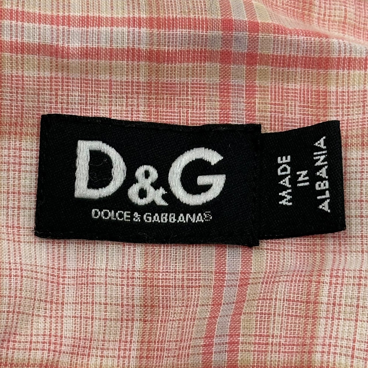 D&G(ディー&ジードルガバドルチェ&ガッバーナ) Western Check Shirt ウエスタン チェック シャツ RS0028/ST055 50(L) ピンク