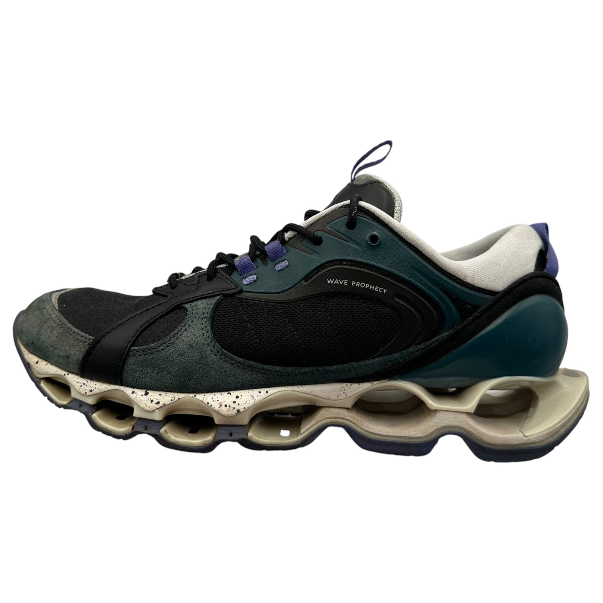 MIZUNO×Graphpaper(ミズノ×グラフペーパー) Wave Prophecy β2 "Green/Black/Purple" ウェーブ プロフェシー ベータ2 D1GD230701 27.5cm ブラック×ブルー スニーカー