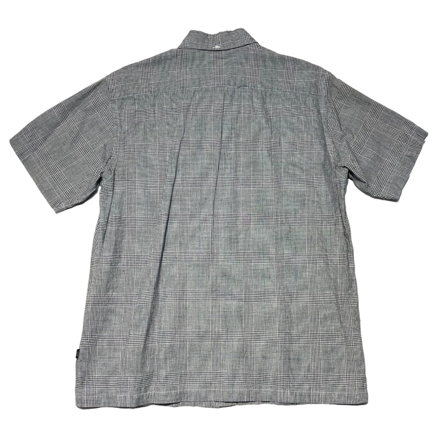 HEAD PORTER PLUS(ヘッドポータープラス) short sleeve checked shirt 半袖 チェックシャツ M グレー