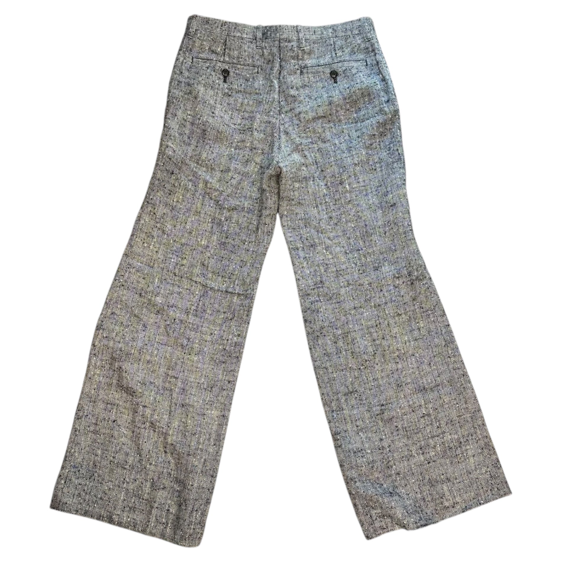 COMME des GARCONS JUNYA WATANABE(コムデギャルソンジュンヤワタナベ) 16SS Rayon Poly Tweed Straight Slacks Pants レーヨン ポリ ツイード ストレート スラックス パンツ JQ-P031 M ネイビー AD2015
