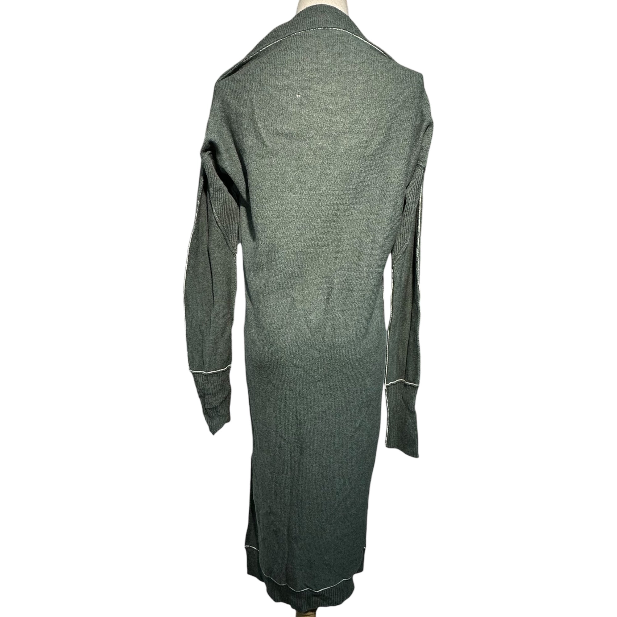 Y's(ワイズ) Stitchwork knit dress ステッチワーク ニット ワンピース YP-K13-174 FREE モスグリーン×ホワイト