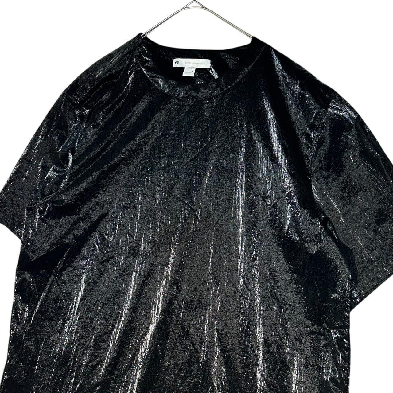 Y-3(ワイスリー) BRACE METALLIC FOIL SS TEE ブレース メタリックフォイル 半袖 Tシャツ H45398 XS ブラック