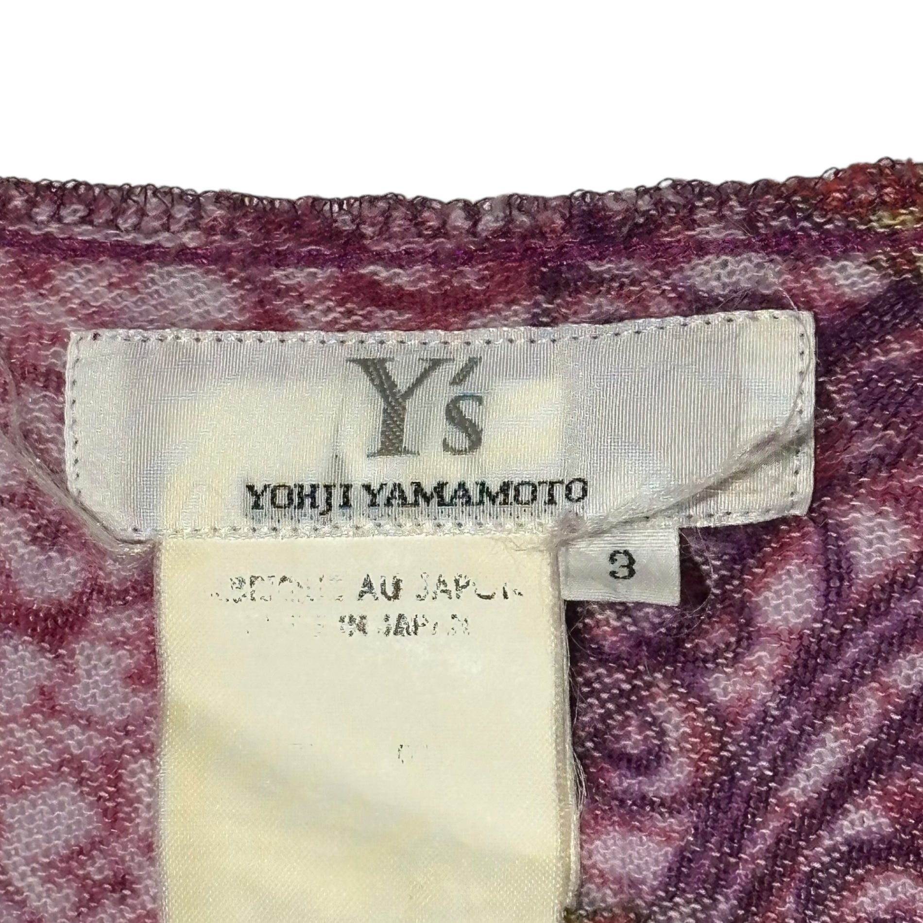 Y's(ワイズ) Transformable Floral Print Cardigan 変形 花柄 カーディガン 3 パープル