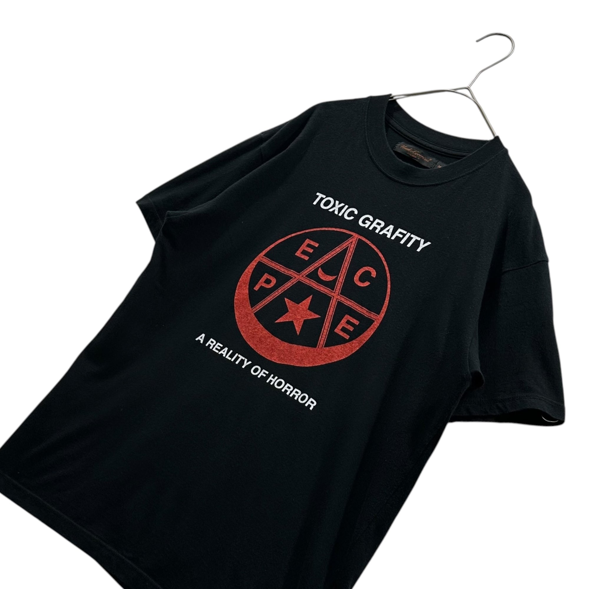 UNDERCOVERISM(アンダーカバイズム) 2002AW TOXIC GRAFITY 魔法陣 Tシャツ M ブラック×レッド 魔女期 アーカイブ 稀少