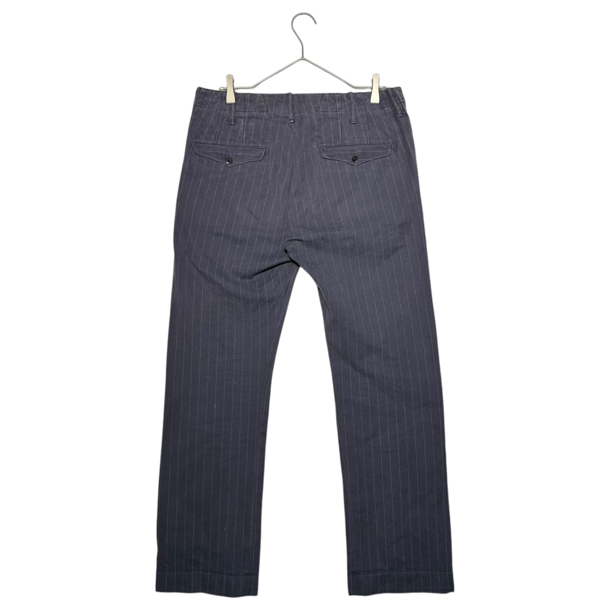 RRL(ダブルアールエル) striped cotton trousers ストライプ コットン トラウザー パンツ パープル