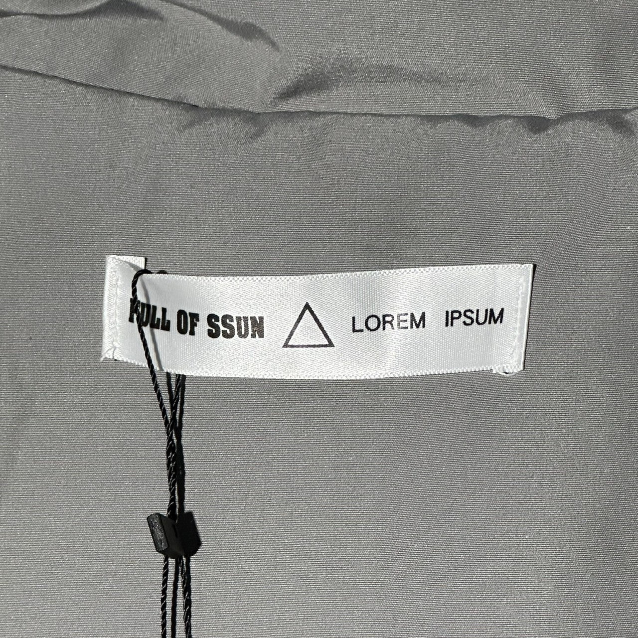 FULL OF SSUN CLOTHING(フルオブサンクロージング) 24AW LOREM IPSUM NYLON COAT ロレム イプサム ナイロン コート L程度 グレー