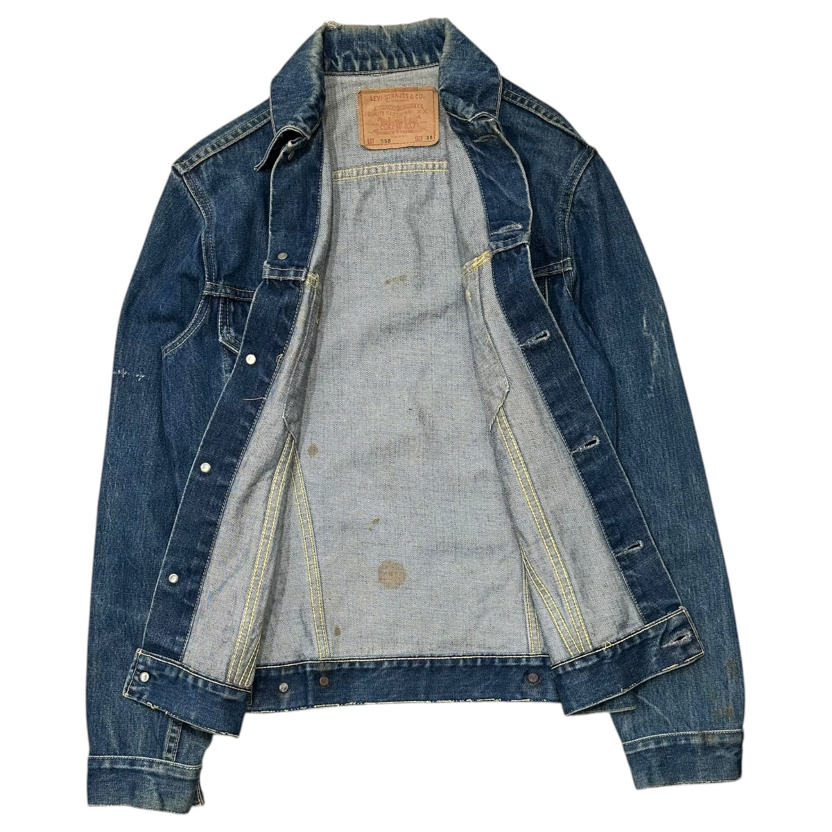 Levi's(リーバイス) 1963~1966's 558 Big E Long Denim Jacket デニム ジャケット 38 インディゴ 60's 60年代 3rd BIG E D&17刻印