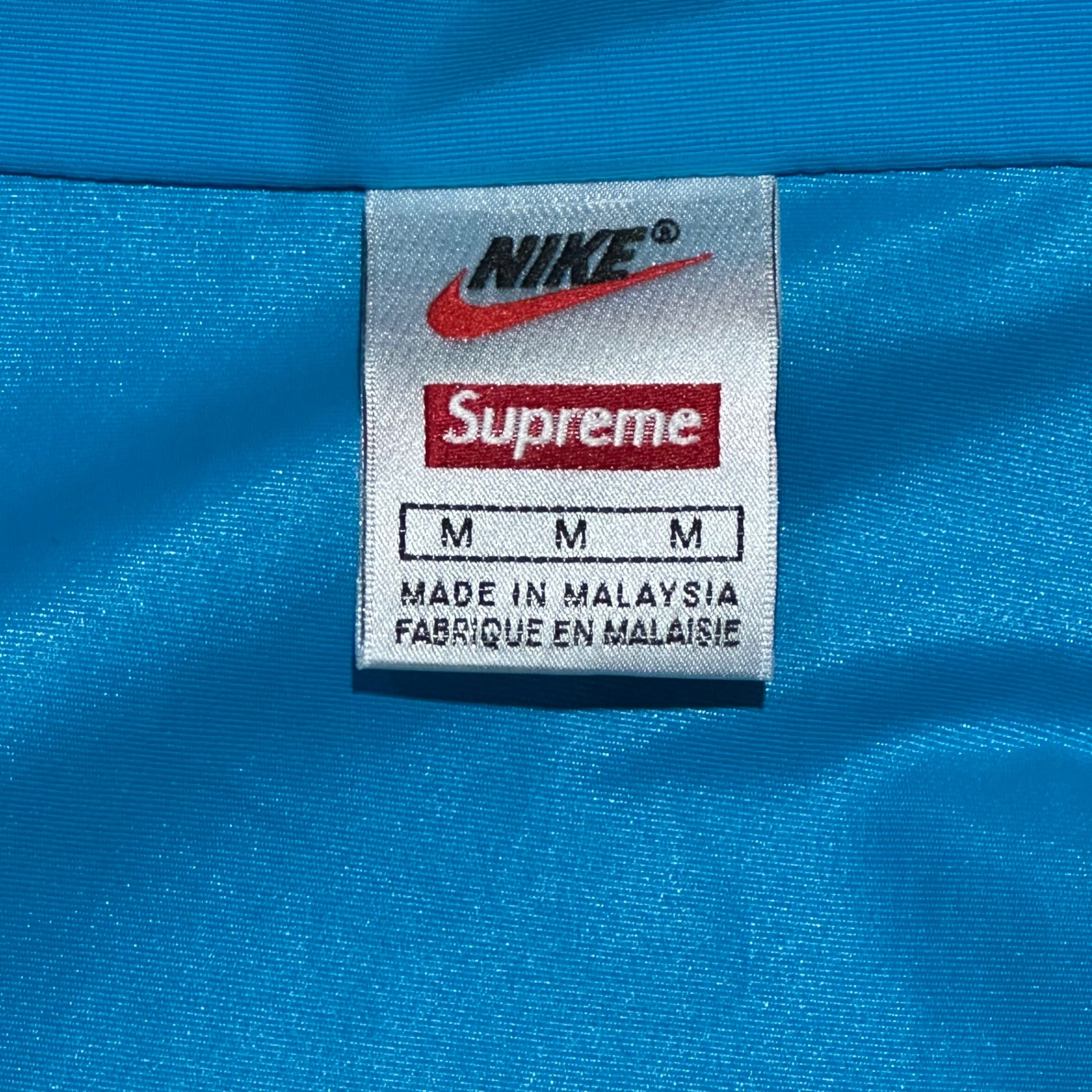 SUPREME×NIKE(シュプリーム×ナイキ) 17AWTrail Running Jacket トレイル ランニング ジャケット 921635-407 M ブルー×ブラック ナイロン トラック