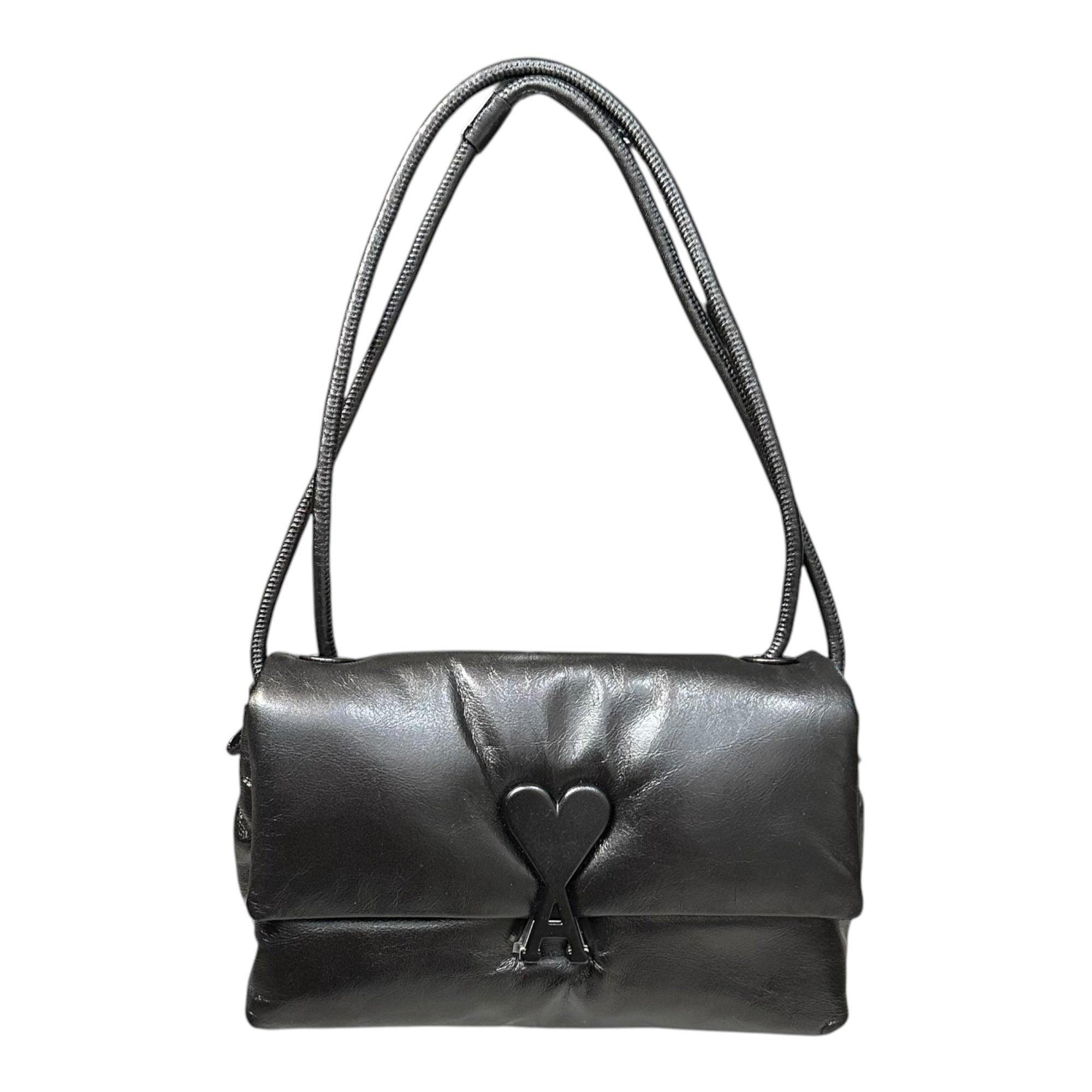 AMI PARIS(アミパリス) Voulez-Vous Bag ショルダー バッグ カウハイド レザー  ULL163.AL0052 ブラック 現行品