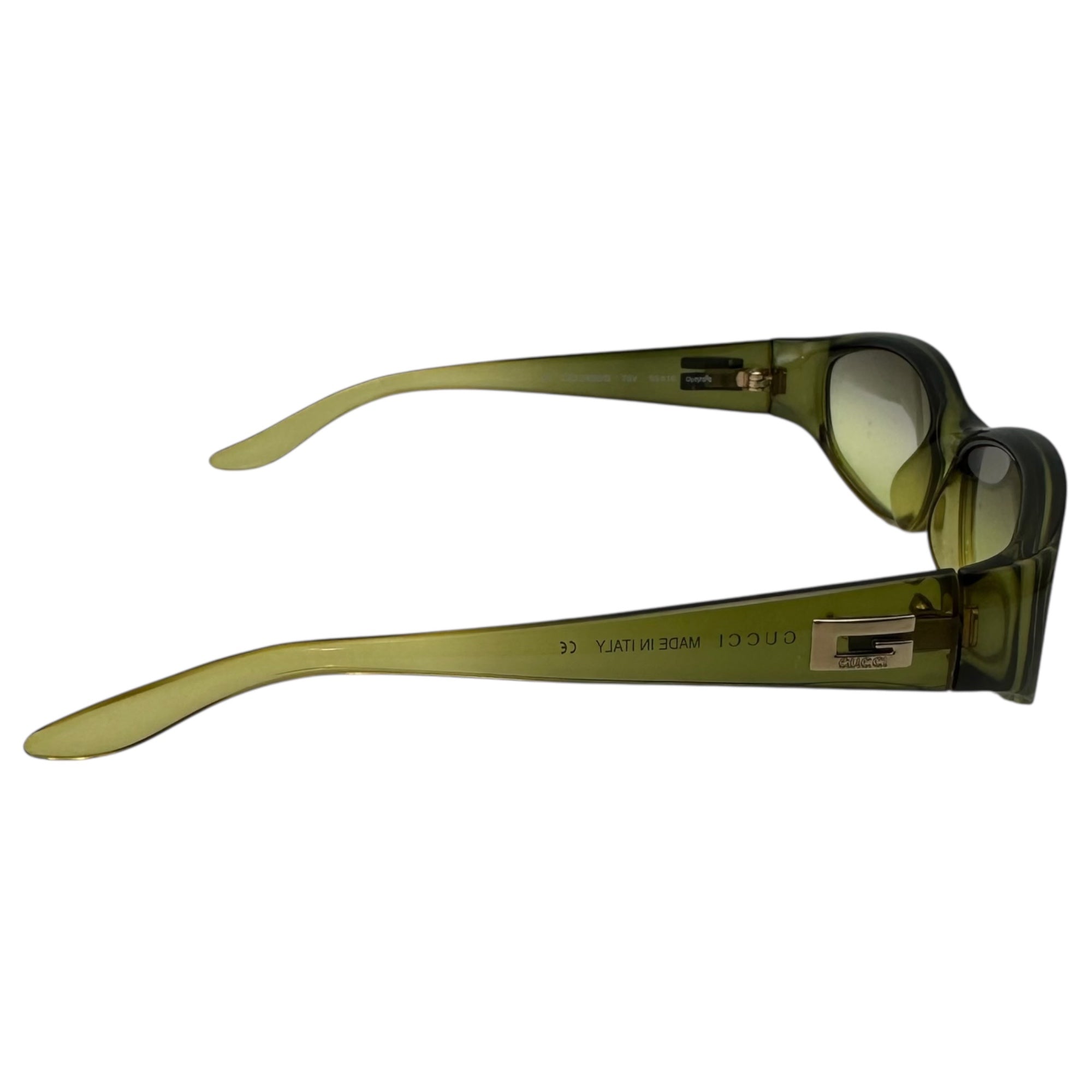 GUCCI(グッチ) G Logo Clear Sunglasses ロゴ クリア サングラス G G2456/S グリーン Y2K