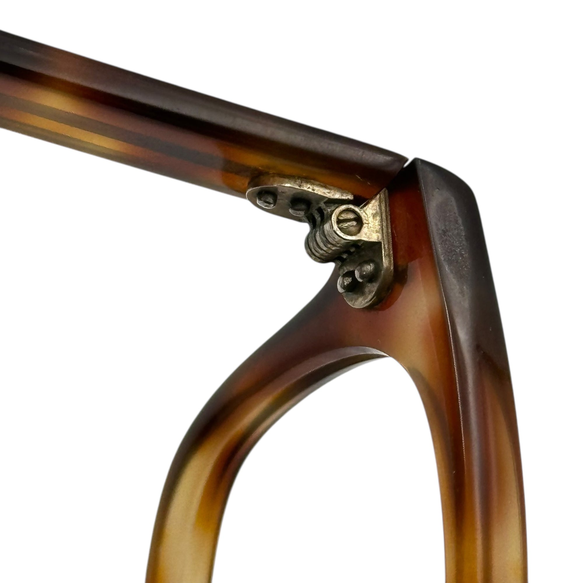 FRENCH VINTAGE(フレンチヴィンテージ) 50's Wellington Vintage Celluloid Frame ウェリントン ヴィンテージ セルロイド フレーム イエロートートイズ ジュラ地方 メガネ 眼鏡 サングラス 50年代 極太テンプル 鼈甲