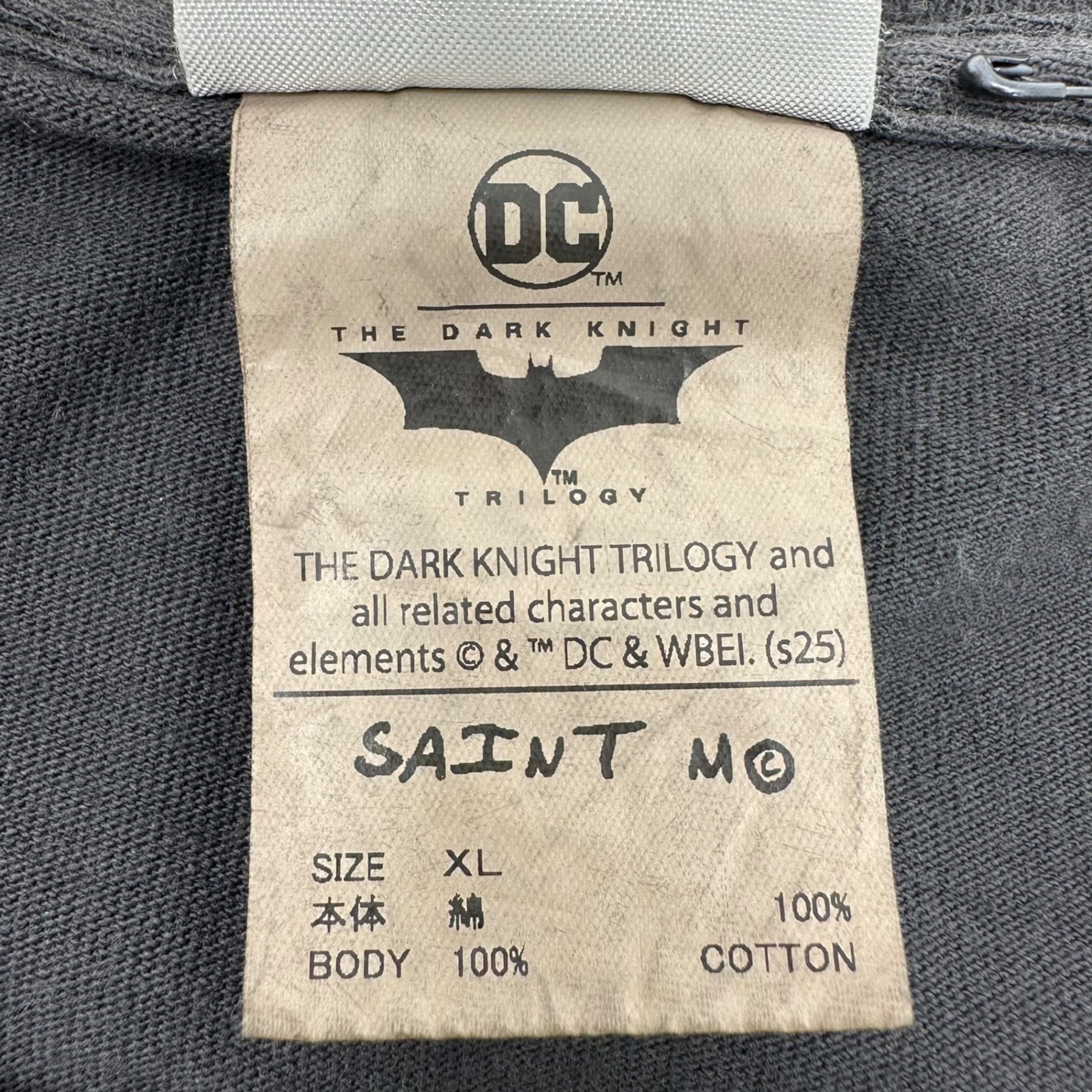 SAINT MICHAEL(セントマイケル) 25SS × The Dark Knight BTM_SS TEE ジョーカー Tシャツ SM-HR-0000-C54 XL ブラック