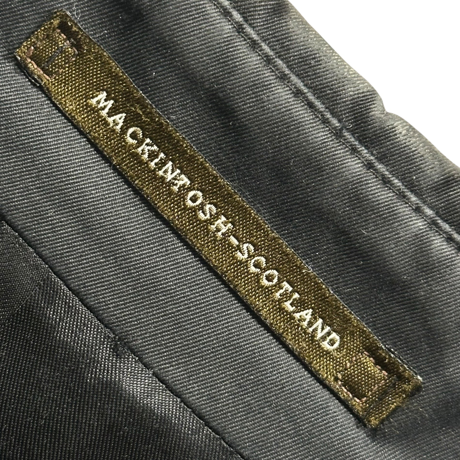 MACKINTOSH(マッキントッシュ) Belted Stand-Collar Coat ベルテッド ステンカラー コート 38(M程度) ブラック イギリス製