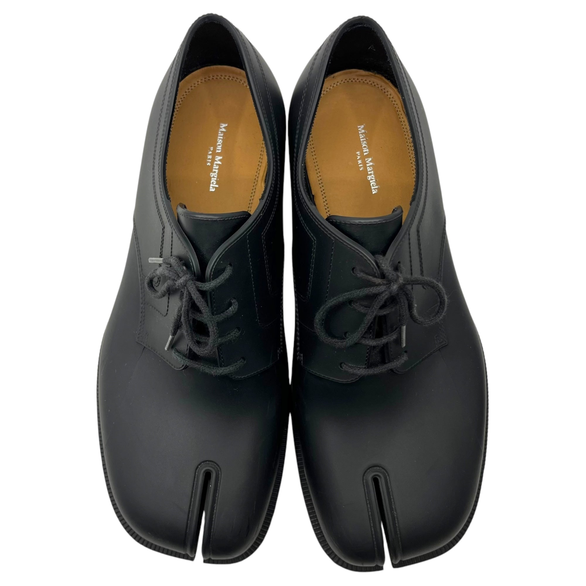 MAISON MARGIELA(メゾンマルジェラ) TABI Rubber dress shoes 足袋 ラバー ドレス シューズ S58WQ0125 40(26cm程度) ブラック ローカット タビ