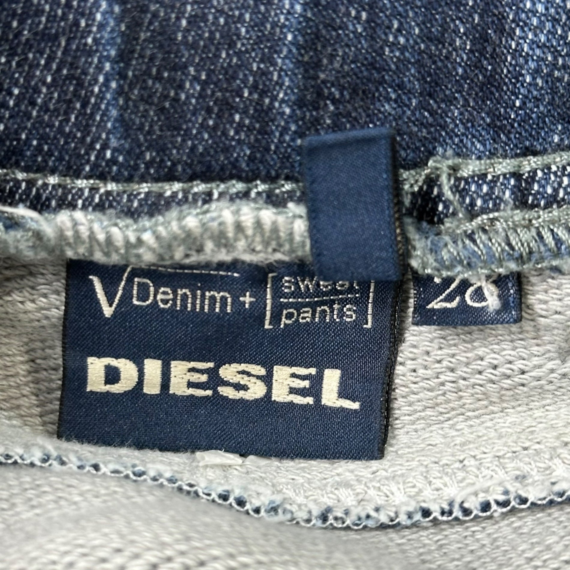 DIESEL(ディーゼル) √Denim TEPPHAR Jog Jeans ジョグ ジーンズ 28 ブラック ストレッチ デニム スキニー パンツ レザー ポケット