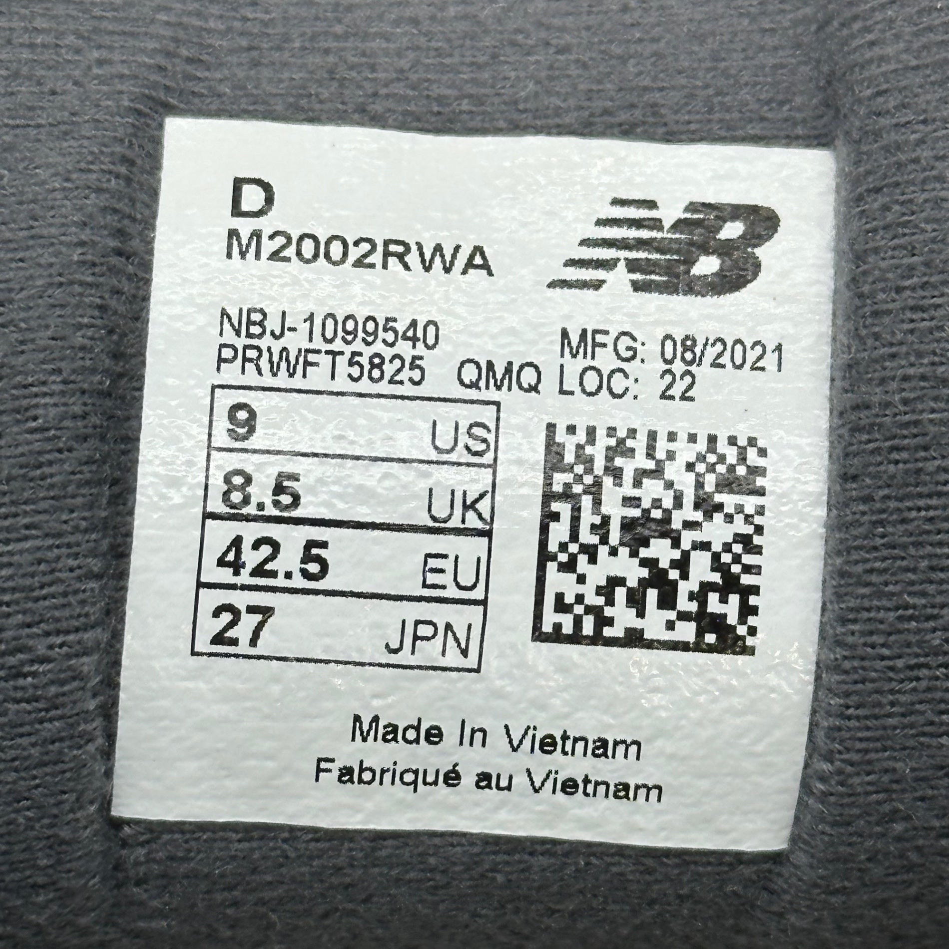 NEW BALANCE(ニューバランス) M2002RWA ローカット スニーカー M2002RWA 27cm ベージュ