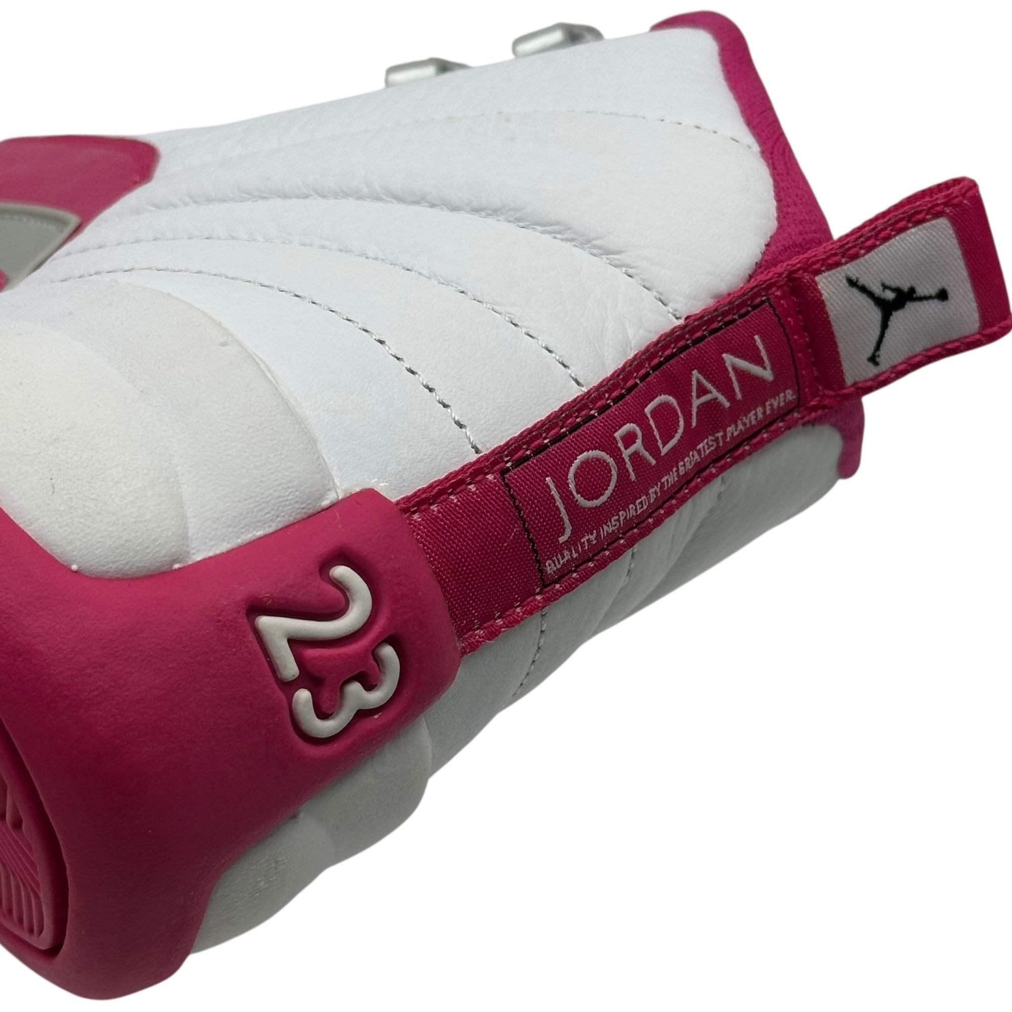 NIKE(ナイキ) GS Air Jordan 12 Retro "Dynamic Pink" エアジョーダン12 レトロ ダイナミックピンク ハイカット スニーカー 510815-109 24.0cm ホワイト×ピンク
