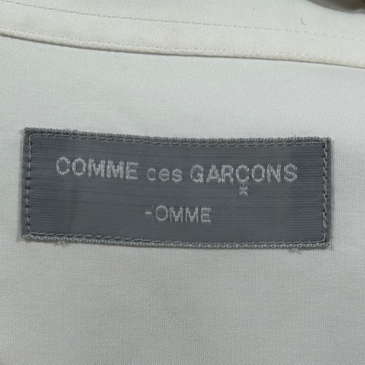 COMME des GARCONS HOMME(コムデギャルソンオム) 1990's Oversized Regular Collar Shirt レギュラーカラー ビッグ シャツ 表記無(FREE) ホワイト 90年代 田中オム