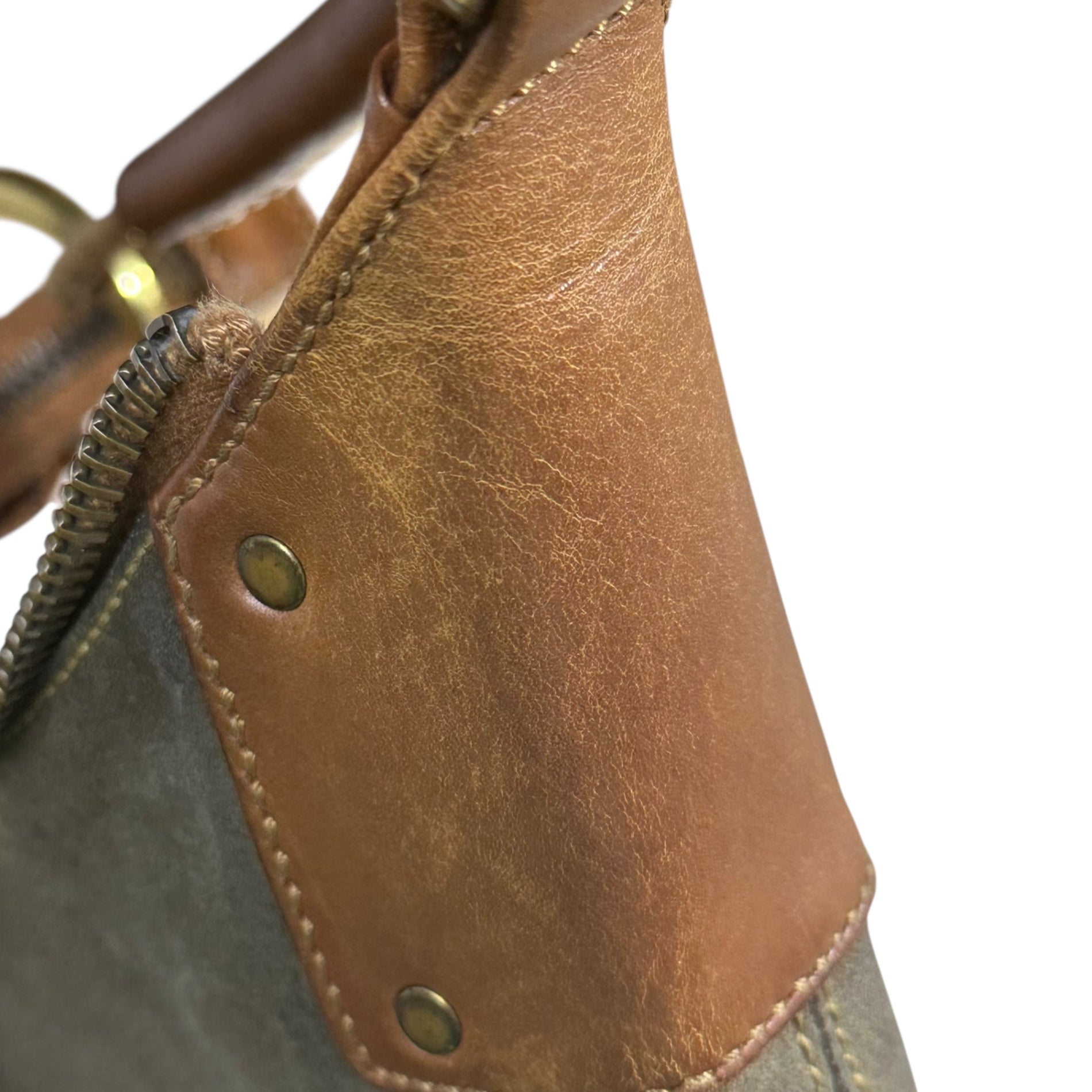 GUCCI(グッチ) Suede Leather One-Shoulder Bag スウェード レザー ワンショルダー バッグ 95726・214397 ベージュ×ブラウン OLD オールド
