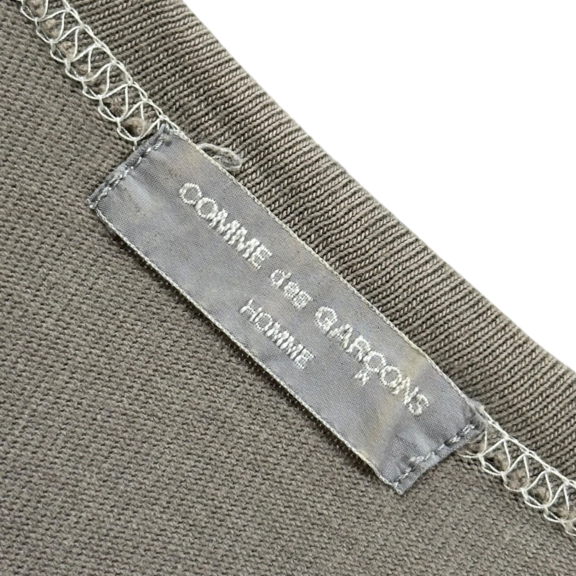 COMME des GARCONS HOMME(コムデギャルソンオム) 00's CdGH Logo Print Crew Neck T-Shirt ロゴ プリント クルーネック Tシャツ HT-100170 FREE グレー×イエロー AD1999 田中啓一デザイン期 田中オム