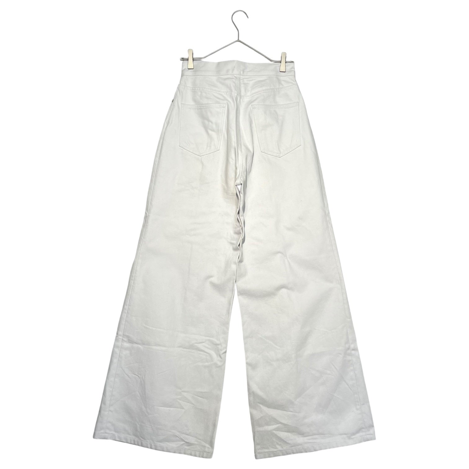 JOHN LAWRENCE SULLIVAN(ジョンローレンスサリバン) Rigid denim wide pants リジット ワイド デニム パンツ JLSW-01-L L ホワイト