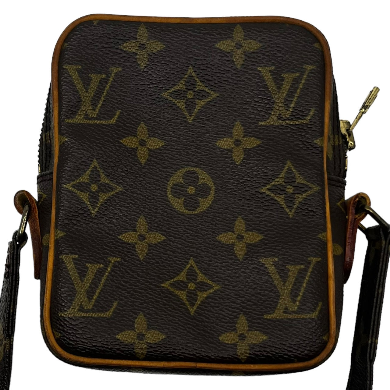 LOUIS VUITTON(ルイヴィトン) 89's mini danube/ミニダヌーブ/ポシェット/ポーチ/80s/VINTAGE/ヴィンテージ M45268 ブラウン 製造番号：8907SL