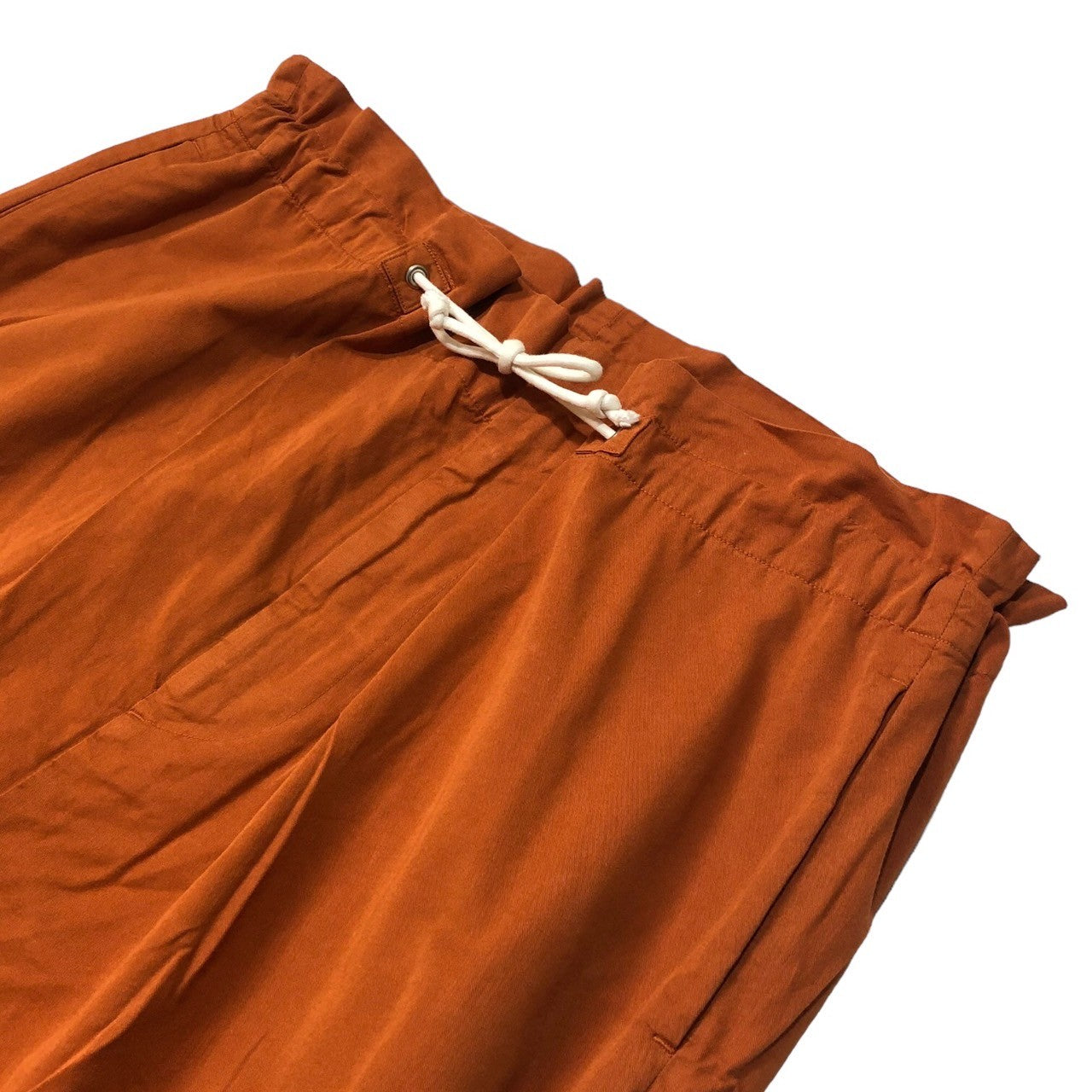 Dulcamara(ドゥルカマラ) Cotton poly product dyed wide easy pants コットンポリ 製品染め ワイド イージーパンツ SIZE 1(S) オレンジ