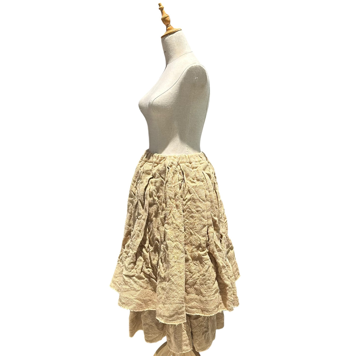 COMME des GARCONS(コムデギャルソン) 2026SS Jute sack layered volume skirt ジュートサック レイヤード ボリューム スカート GO-S019 S ベージュ AD2025