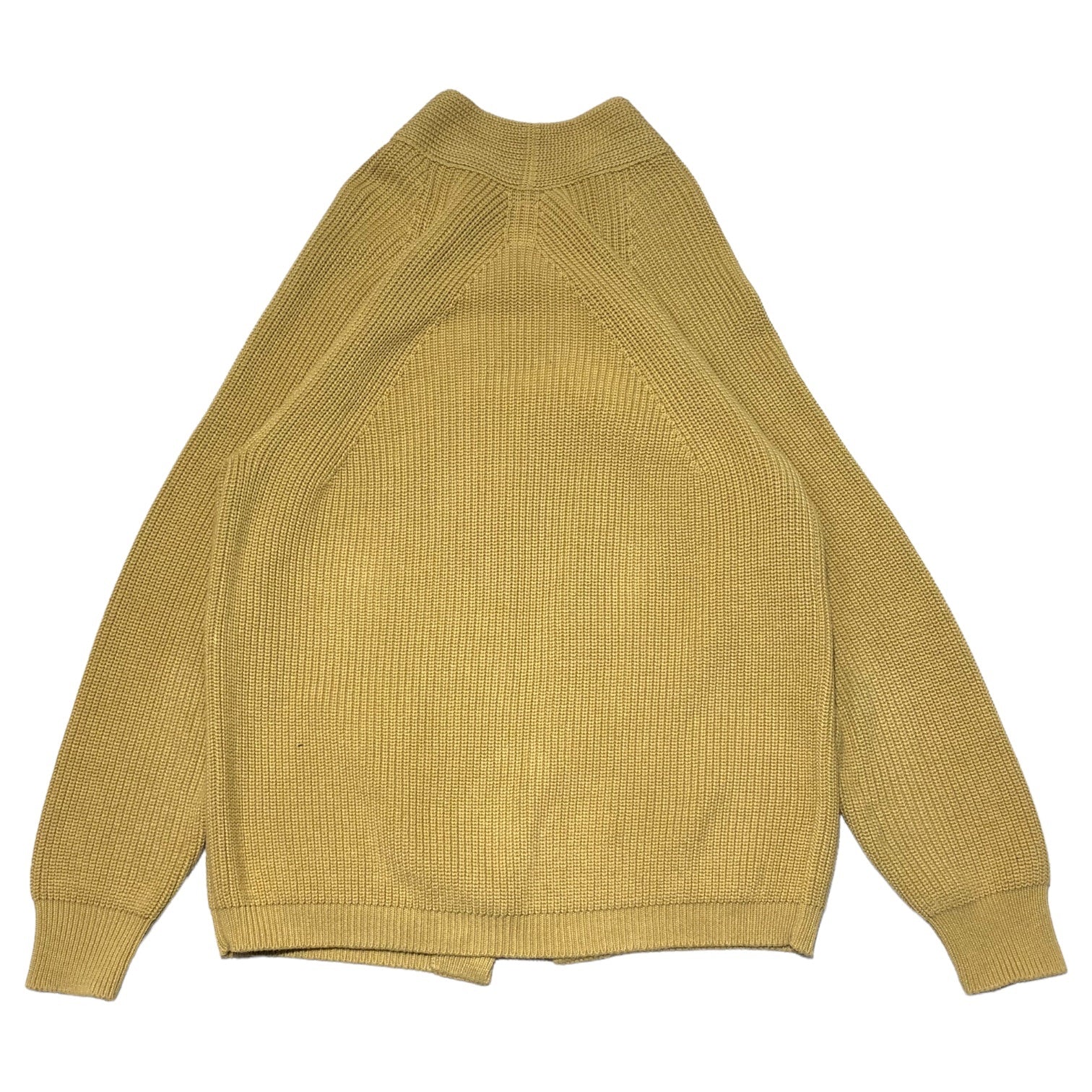 BATONER(バトナー) buttonless cardigan ボタンレス カーディガン BN-19SM-004 1(S程度) イエロー コットン