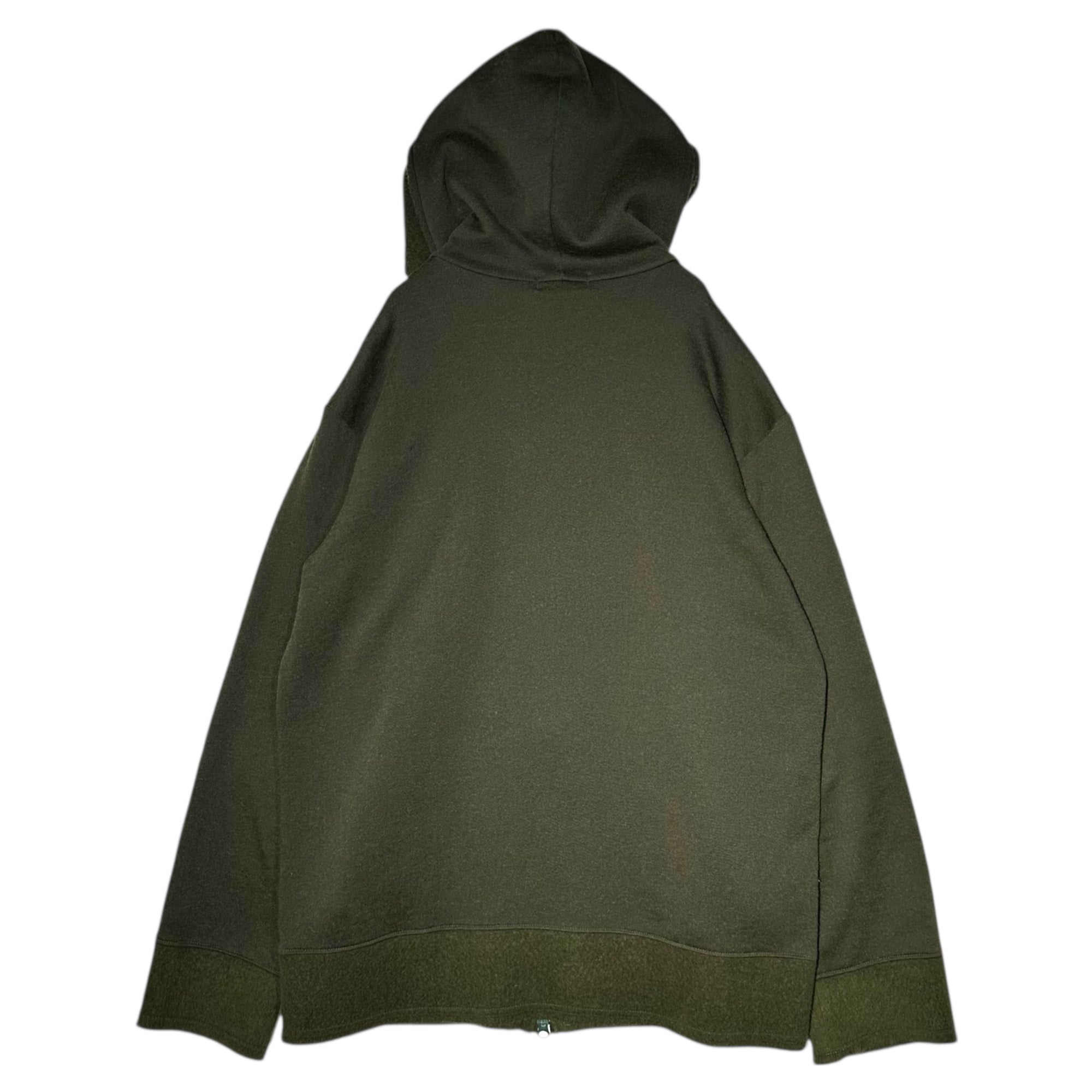 YOHJI YAMAMOTO POUR HOMME(ヨウジヤマモトプールオム) 15AW Inside Out Wool Zip Hoodie インサイドアウト ウール ジップ パーカー HY-T79-971 3 オリーブ